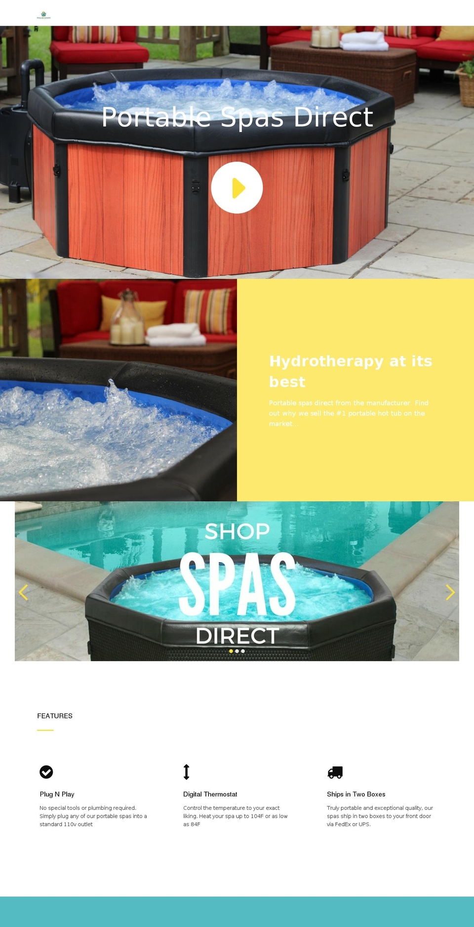 shopspasdirect.com shopify website screenshot