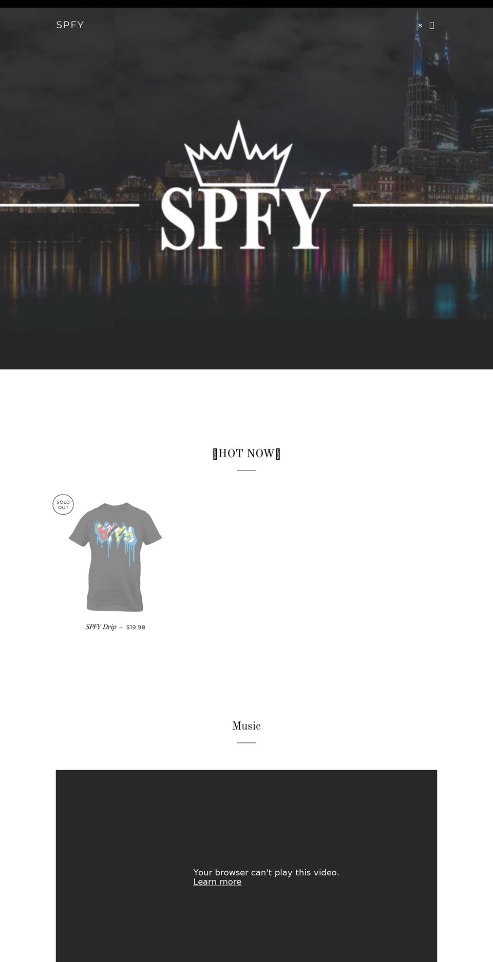 shopspfy.com shopify website screenshot