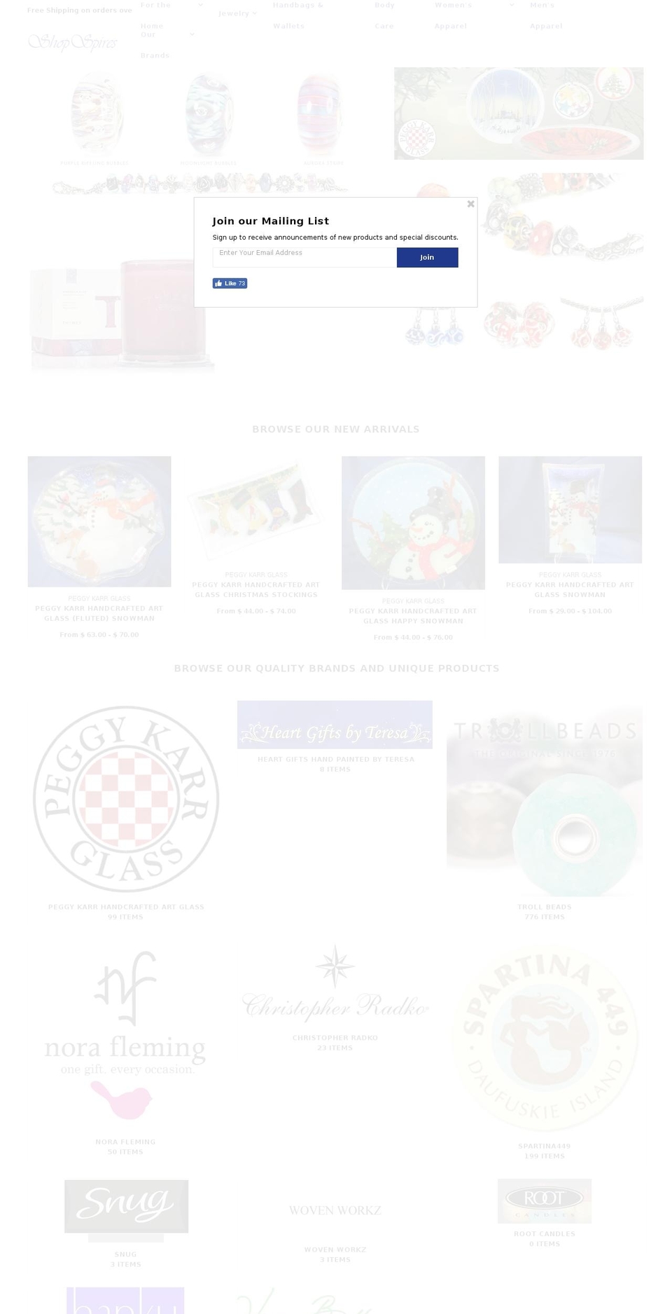 shopspires.com — Shopify storefront screenshot