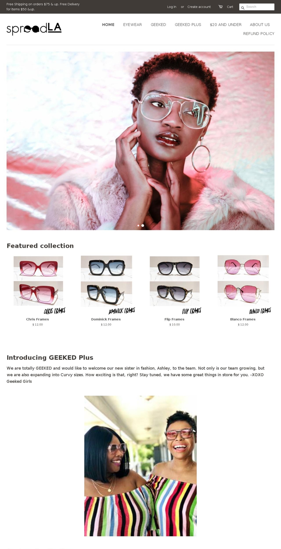 shopspreadla.com — Shopify storefront screenshot