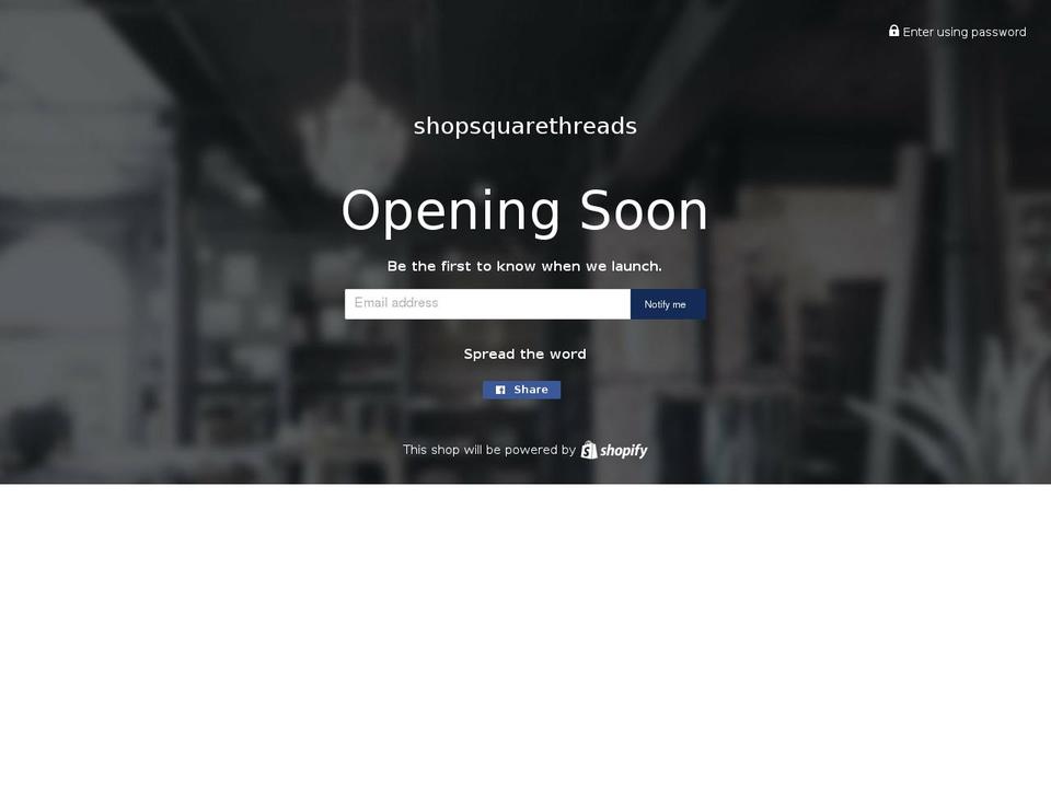 shopsquarethreads.com — Shopify storefront screenshot