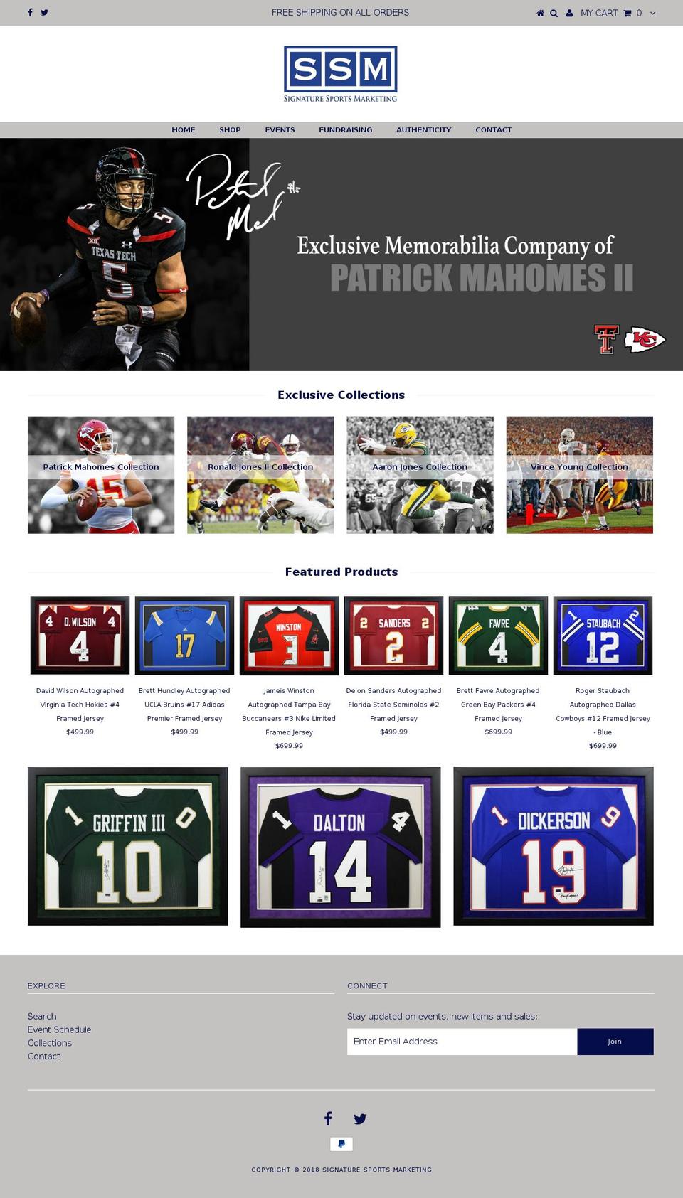 shopssm.com — Shopify storefront screenshot
