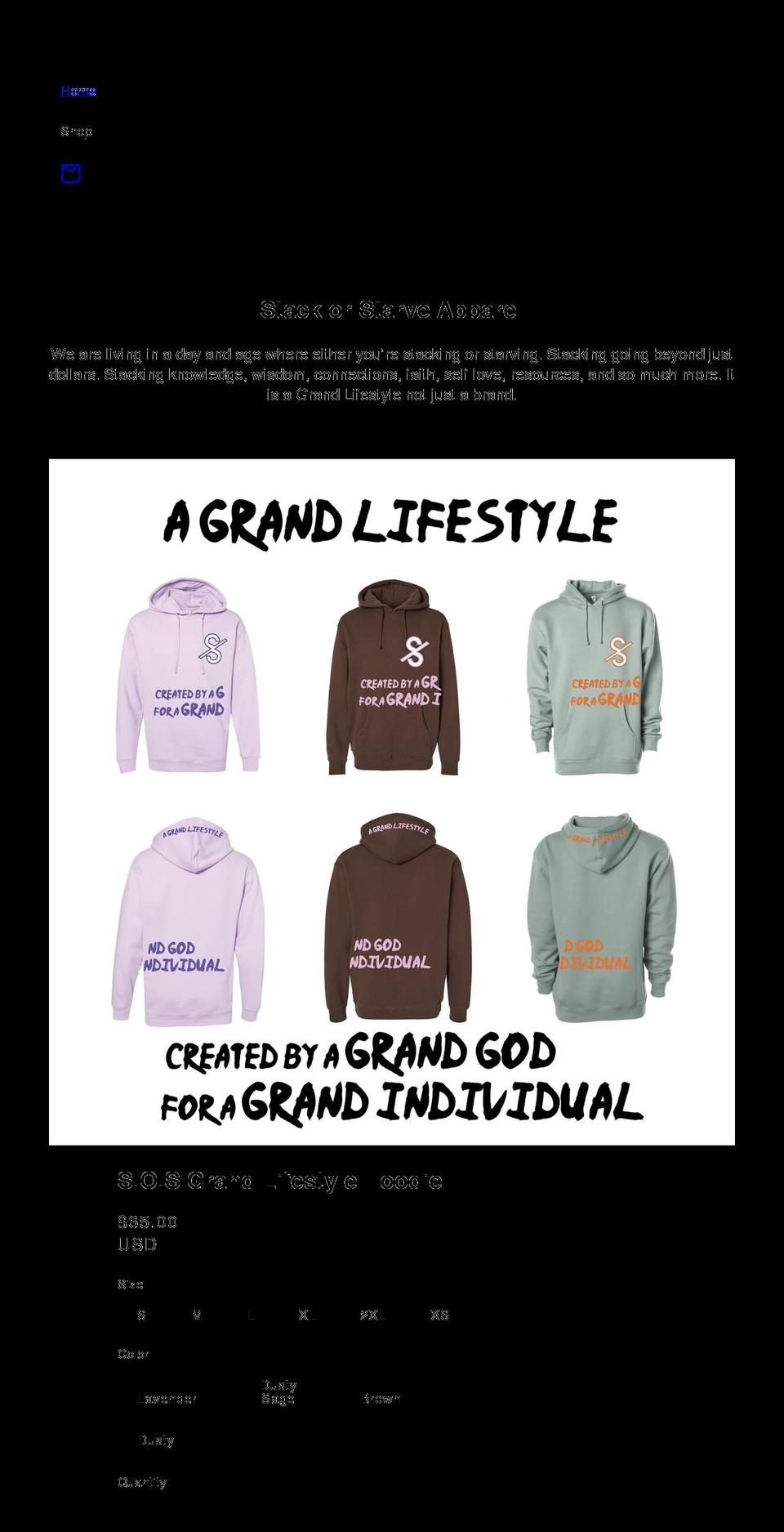 shopstackorstarve.com shopify website screenshot