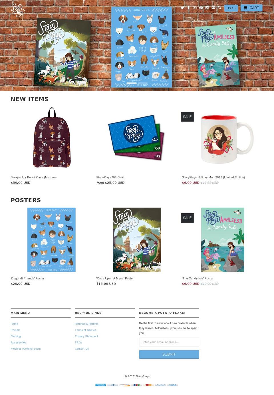 shopstacyplays.com shopify website screenshot