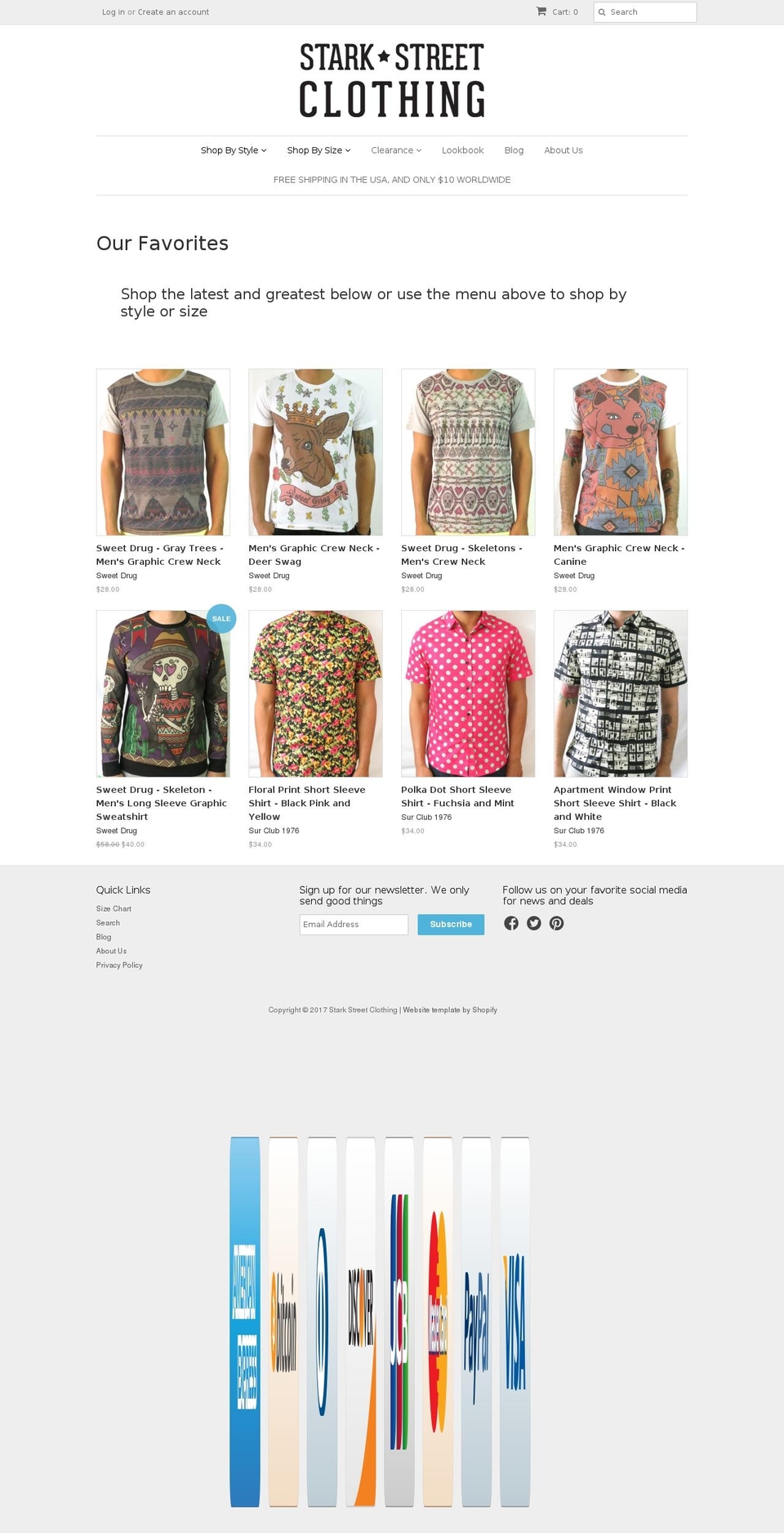 shopstarkstreet.com shopify website screenshot