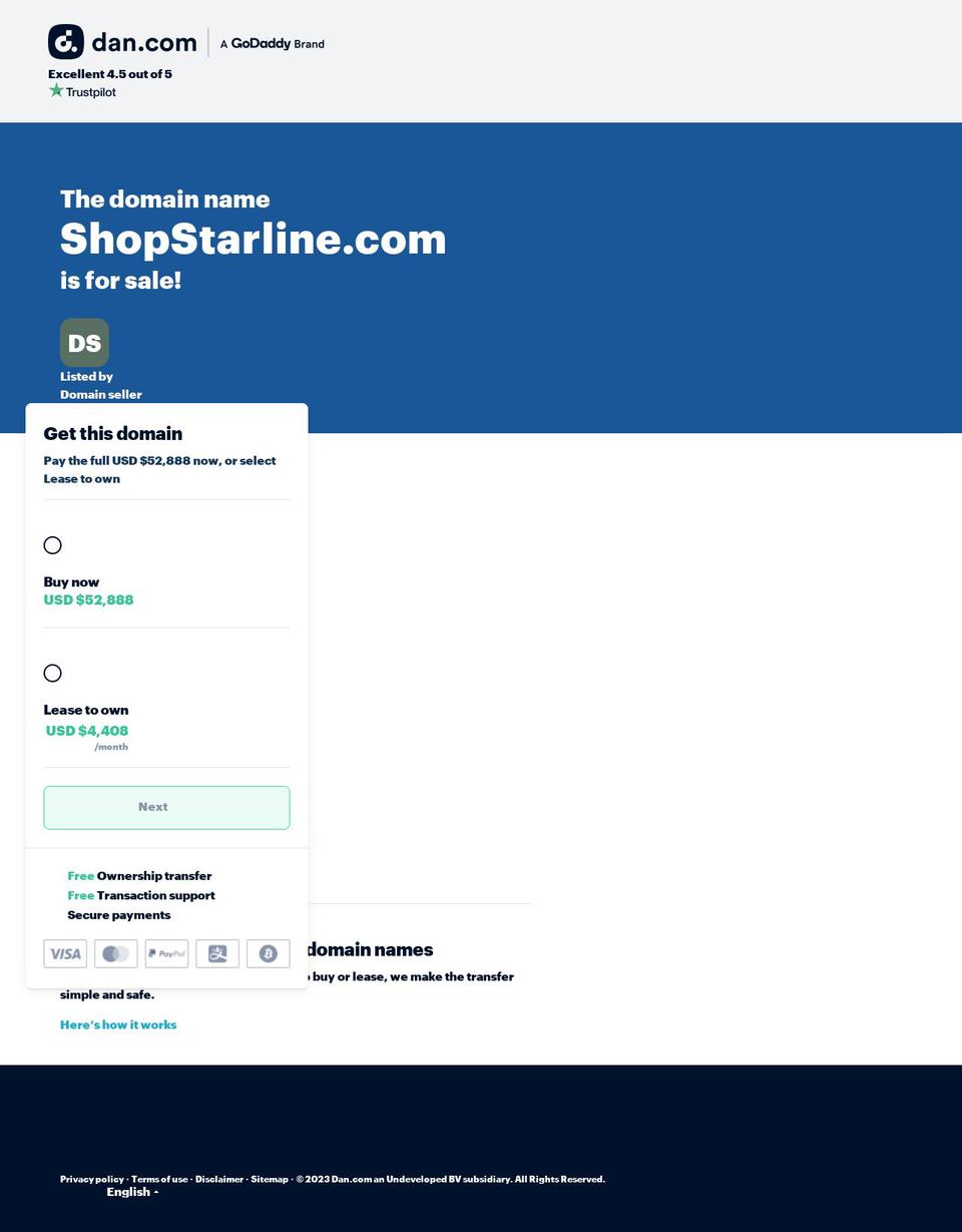 shopstarline.com — Shopify storefront screenshot