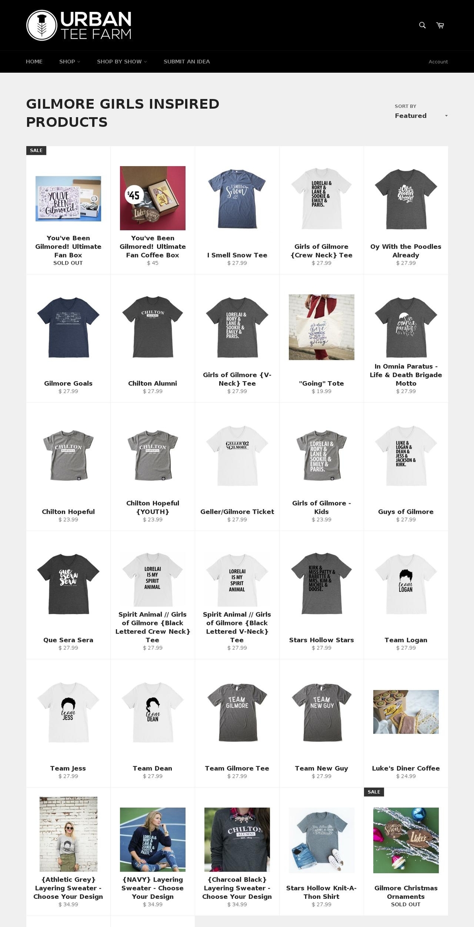 shopstarshollow.com — Shopify storefront screenshot