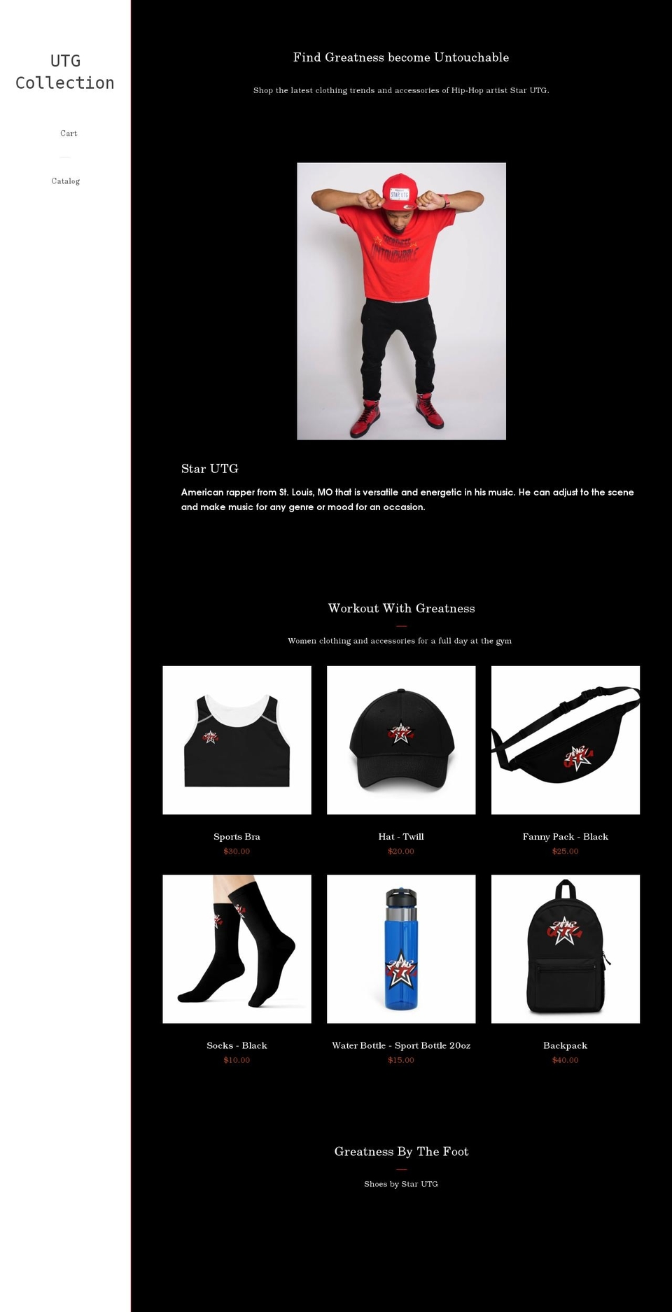 Pop with Installments message Shopify theme site example shopstarutg.com