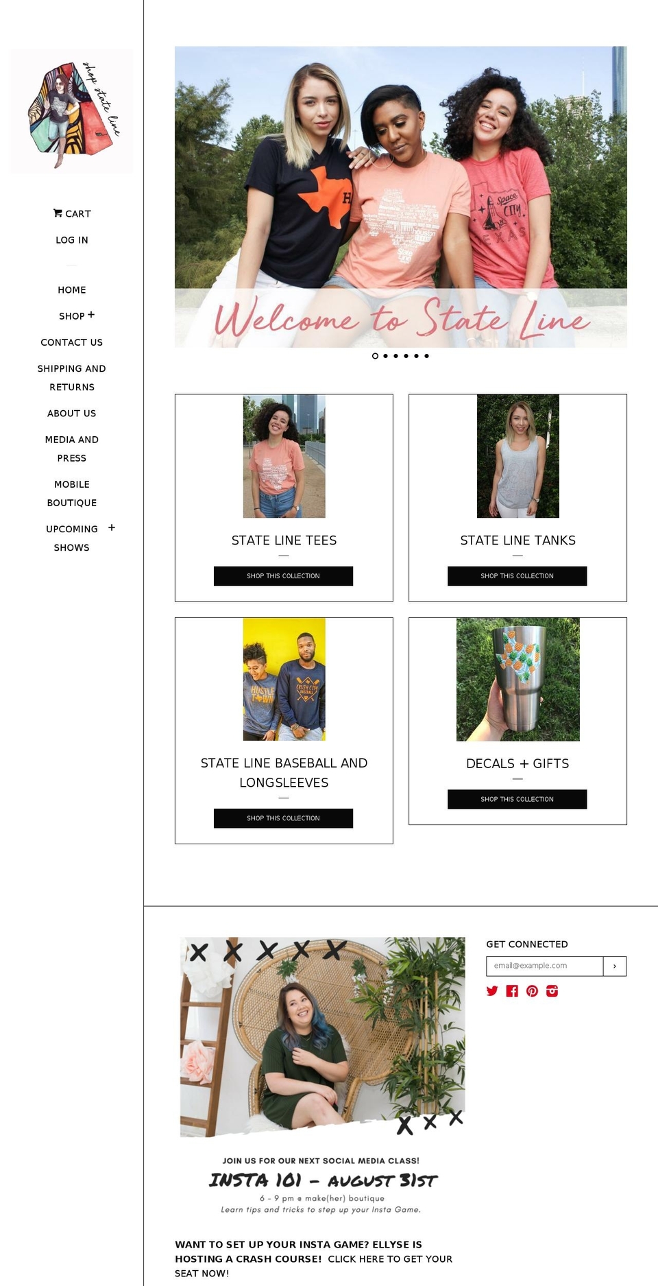 shopstateline.com — Shopify storefront screenshot