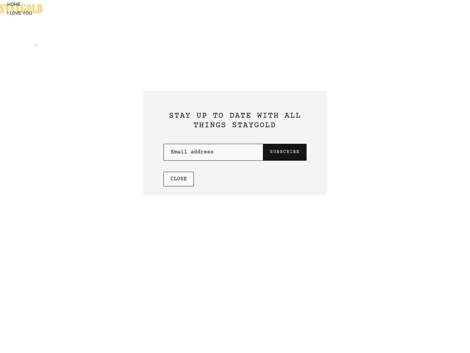 shopstaygold31.com shopify website screenshot