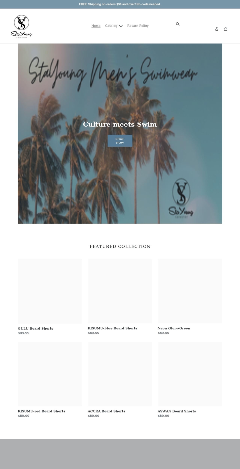 shopstayoung.com shopify website screenshot