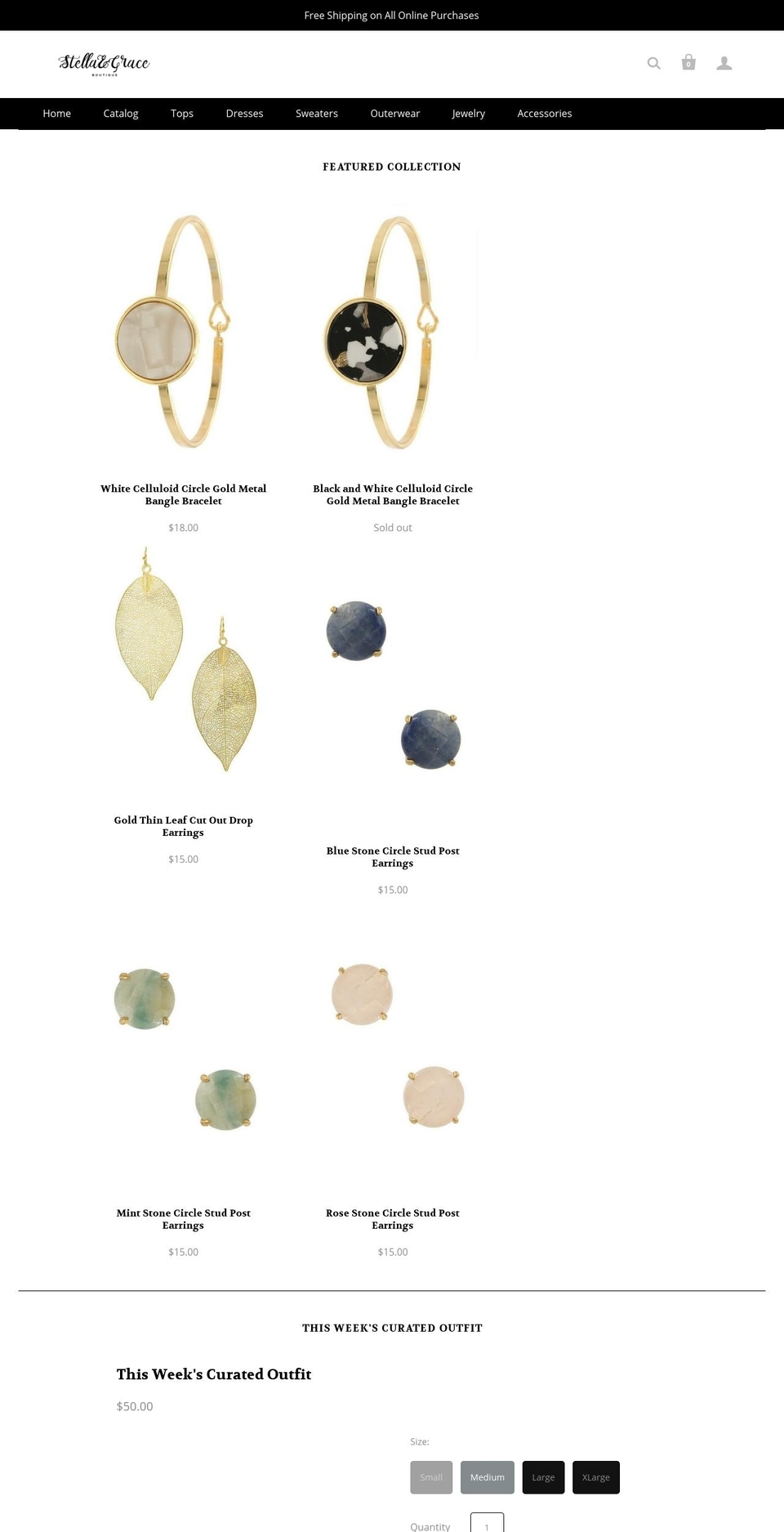 shopstellagrace.com — Shopify storefront screenshot