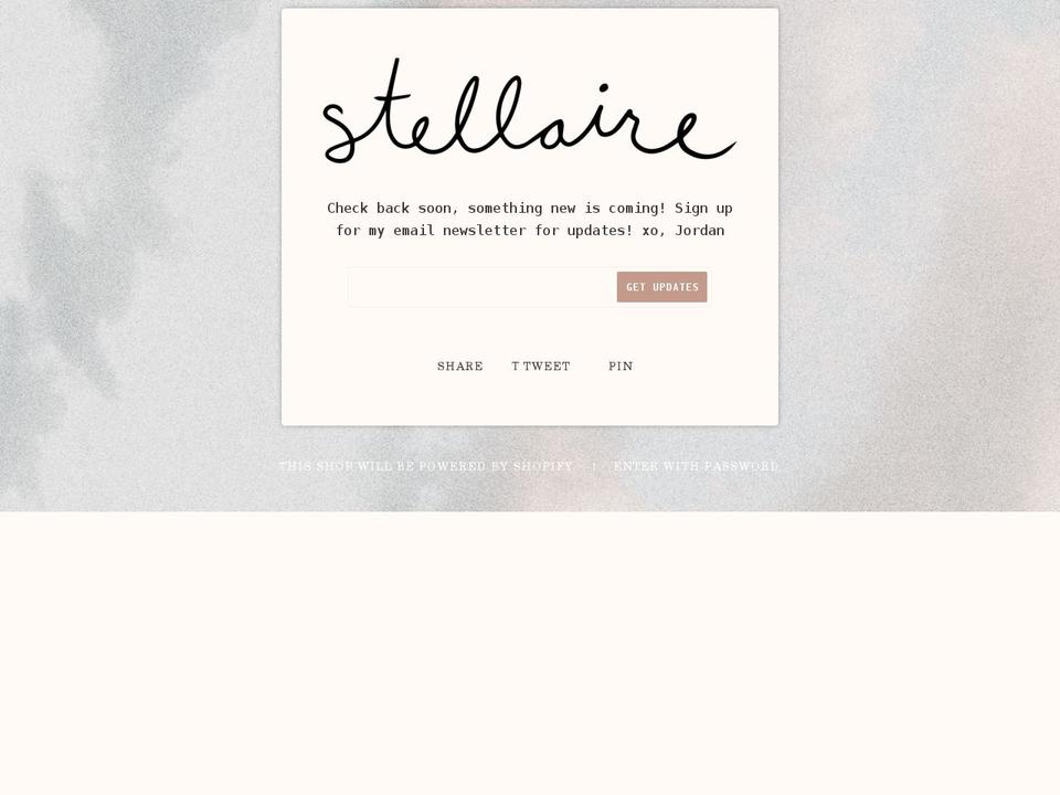 shopstellaire.com — Shopify storefront screenshot