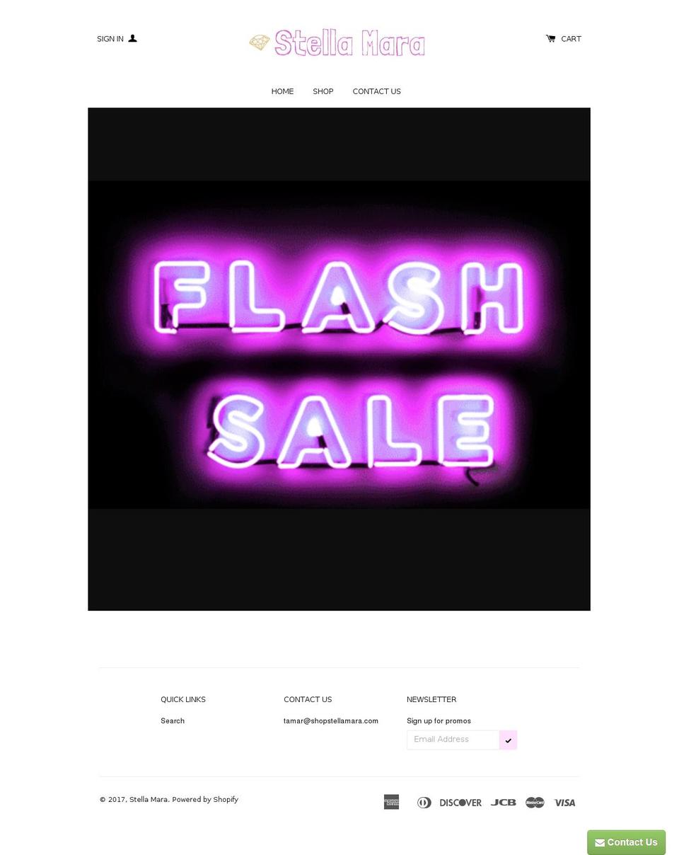 shopstellamara.com shopify website screenshot