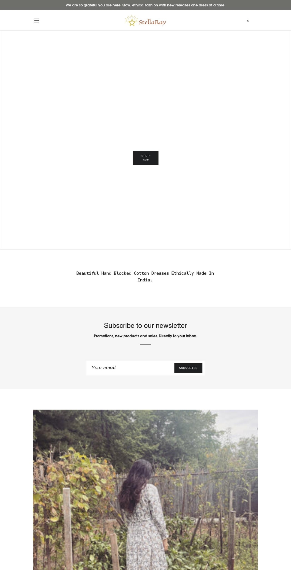 shopstellaray.com shopify website screenshot