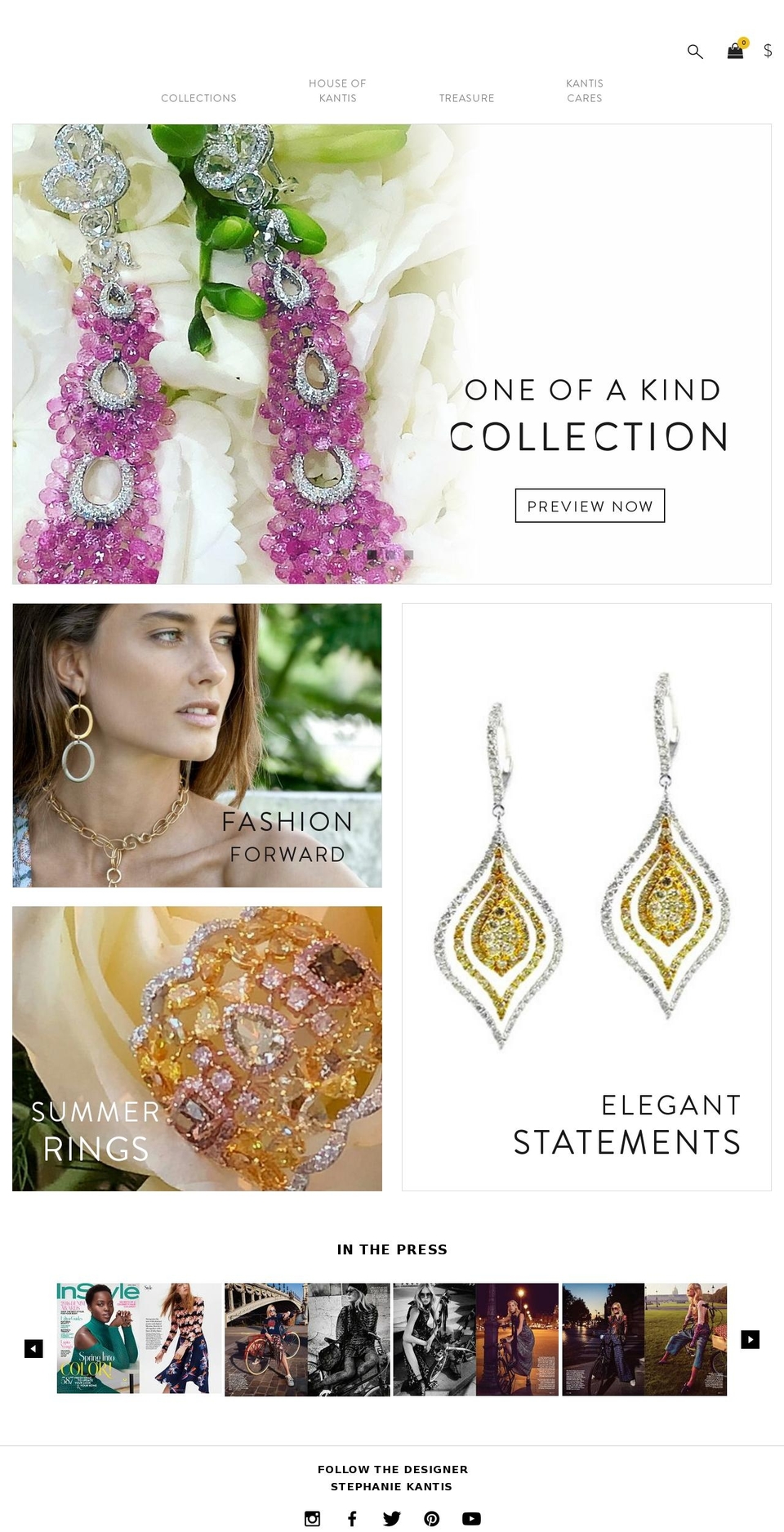 shopstephaniekantis.com shopify website screenshot