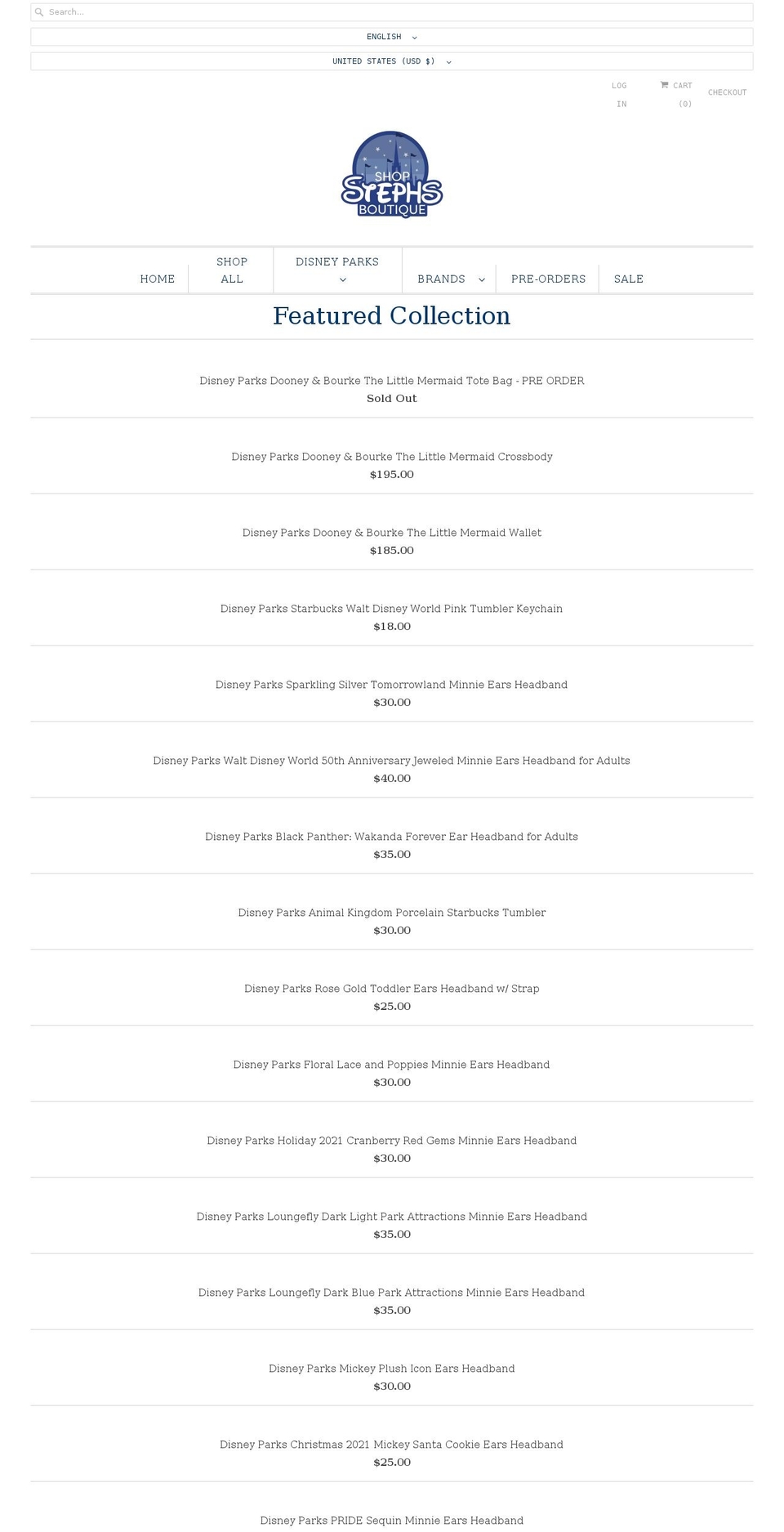 shopstephsboutique.com shopify website screenshot