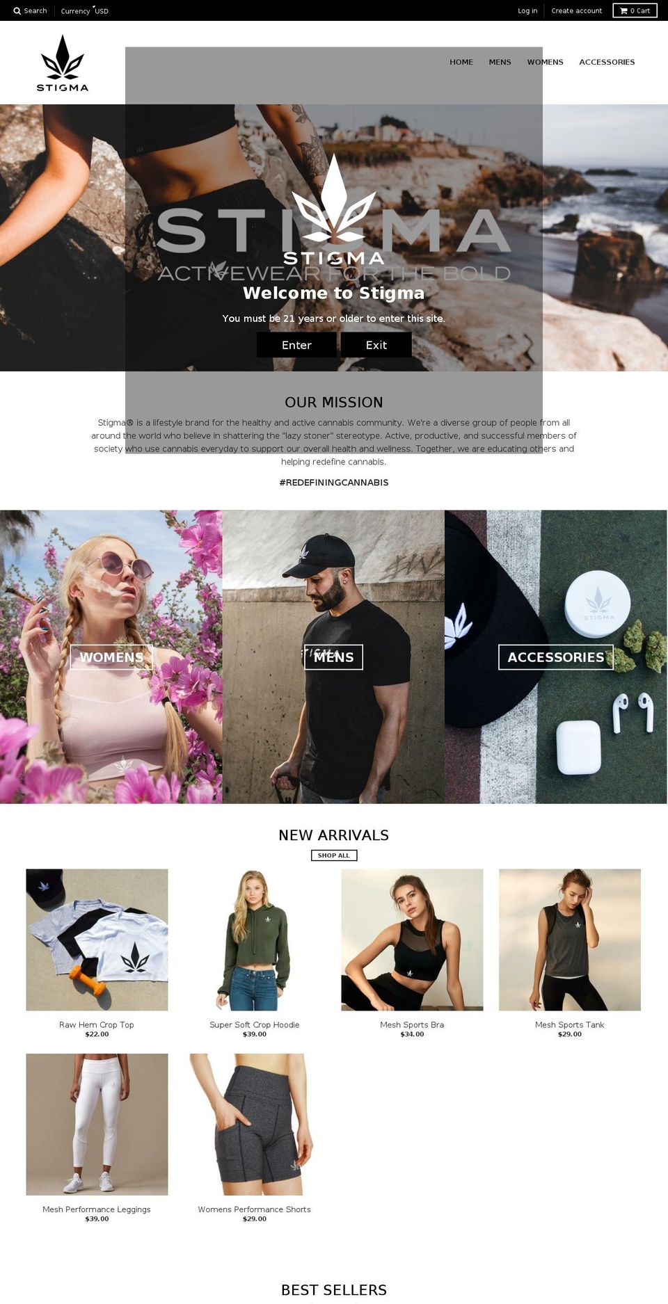 shopstigma.com — Shopify storefront screenshot