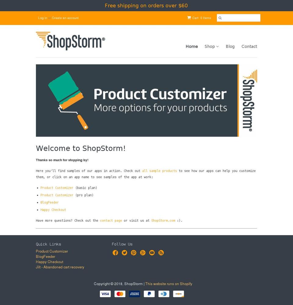 shopstorm.myshopify.com shopify website screenshot
