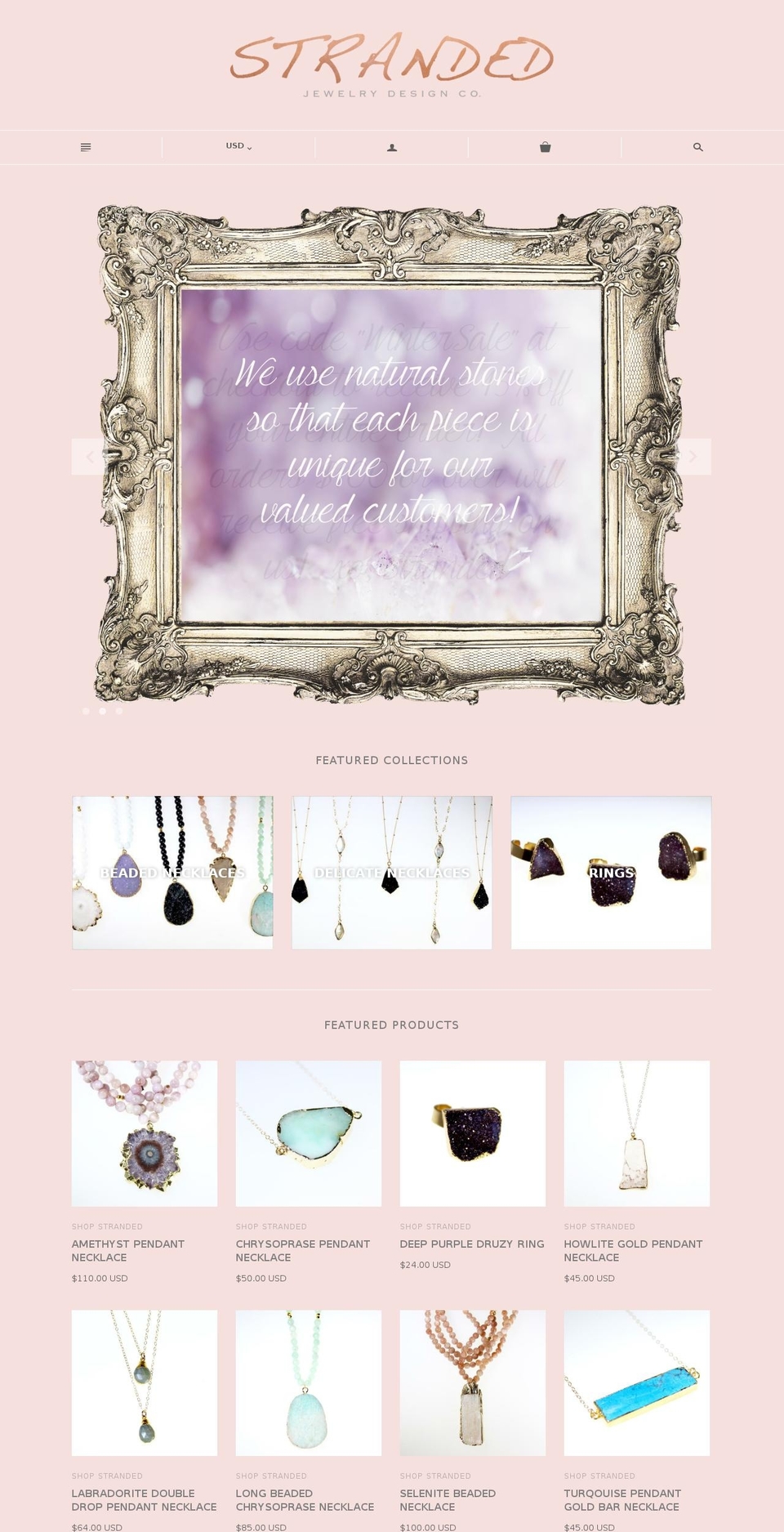 shopstranded.com shopify website screenshot