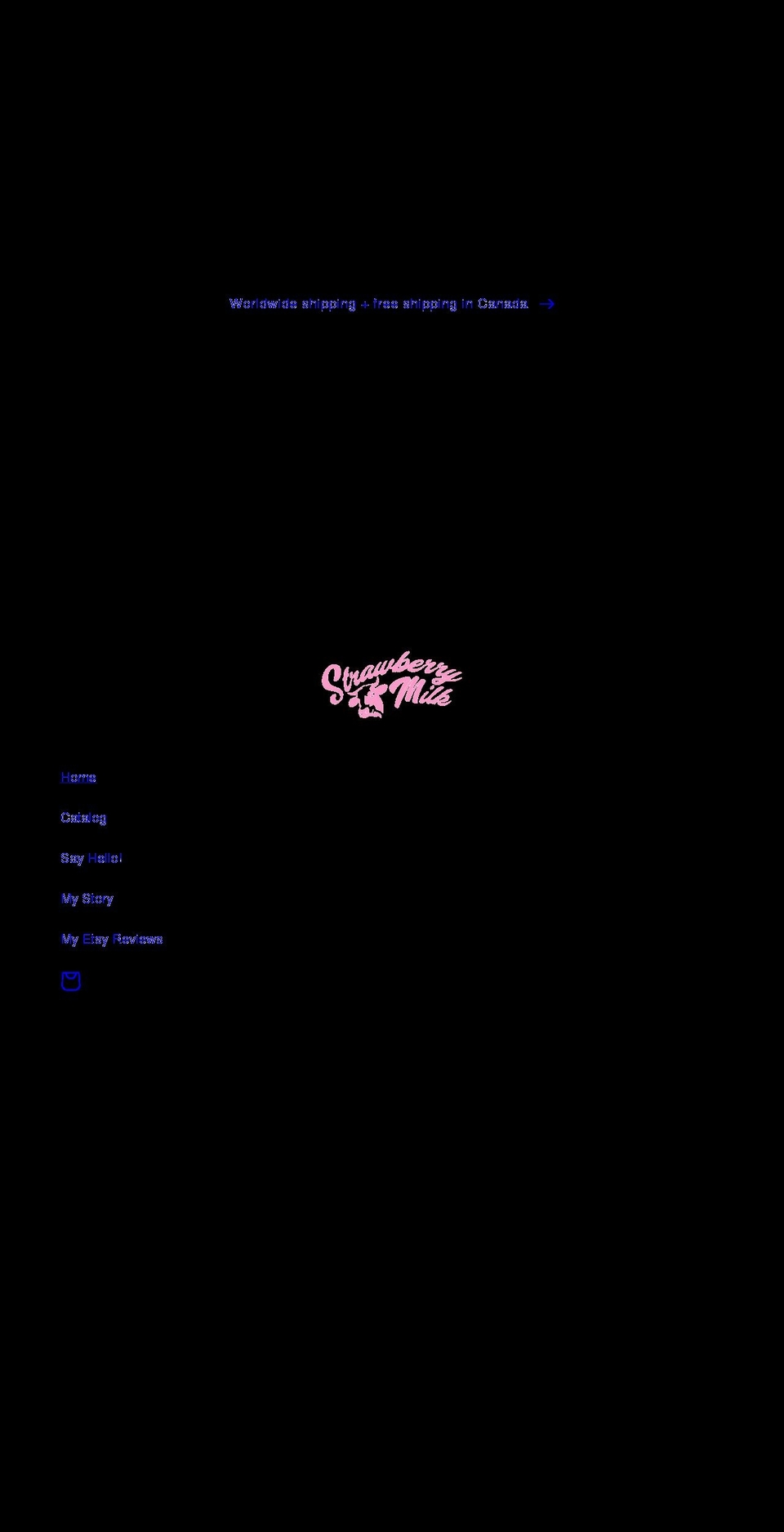 shopstrawberrymilk.com shopify website screenshot