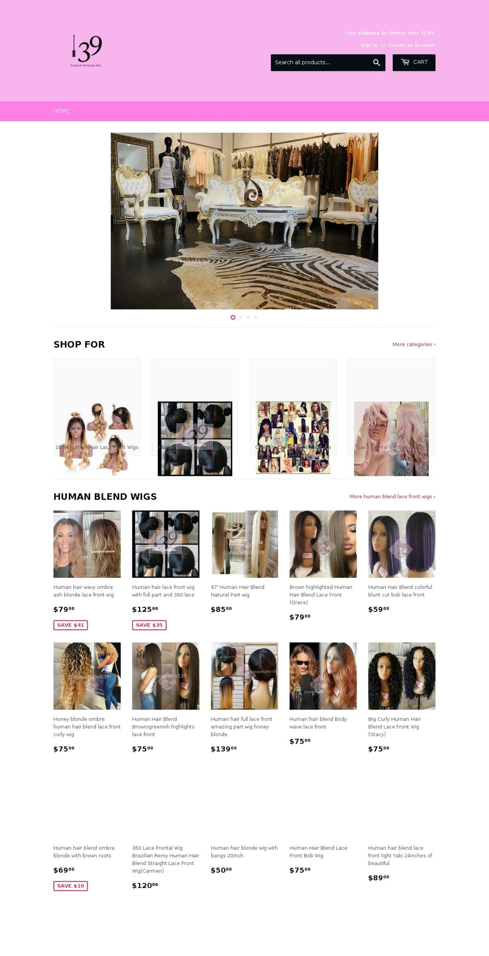 shopstudio139.com — Shopify storefront screenshot