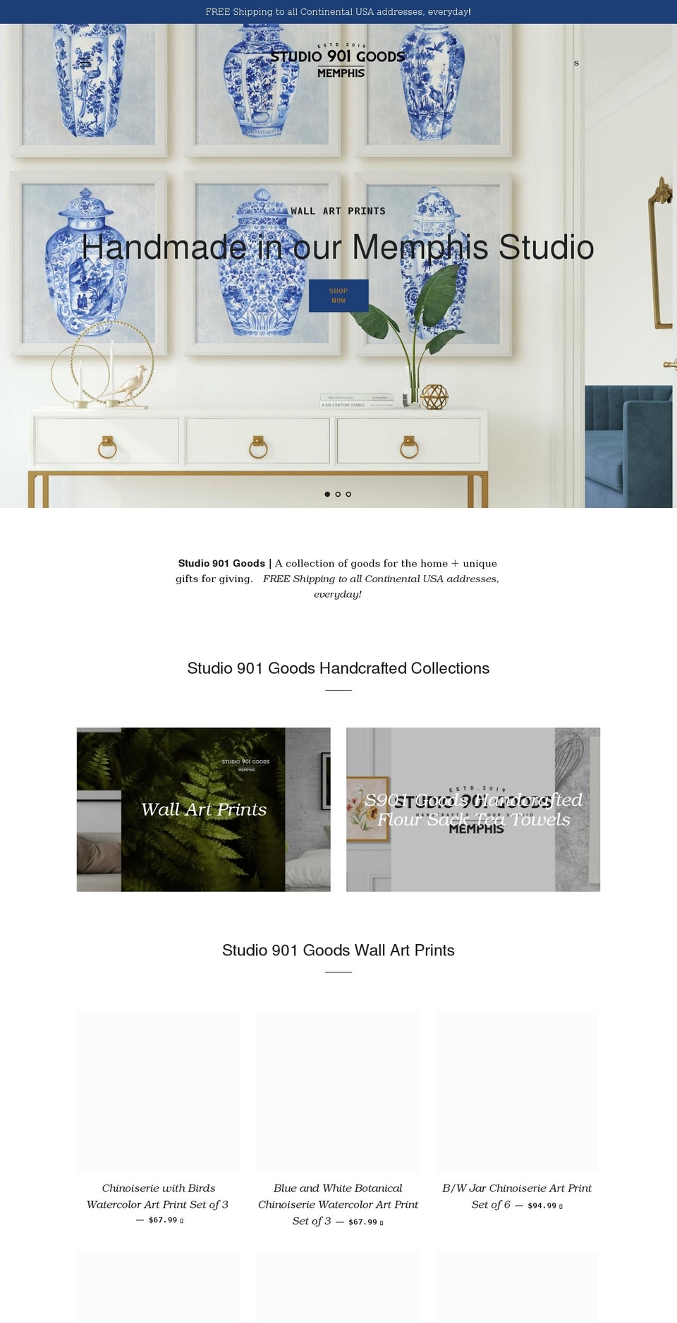 shopstudio901goods.com shopify website screenshot