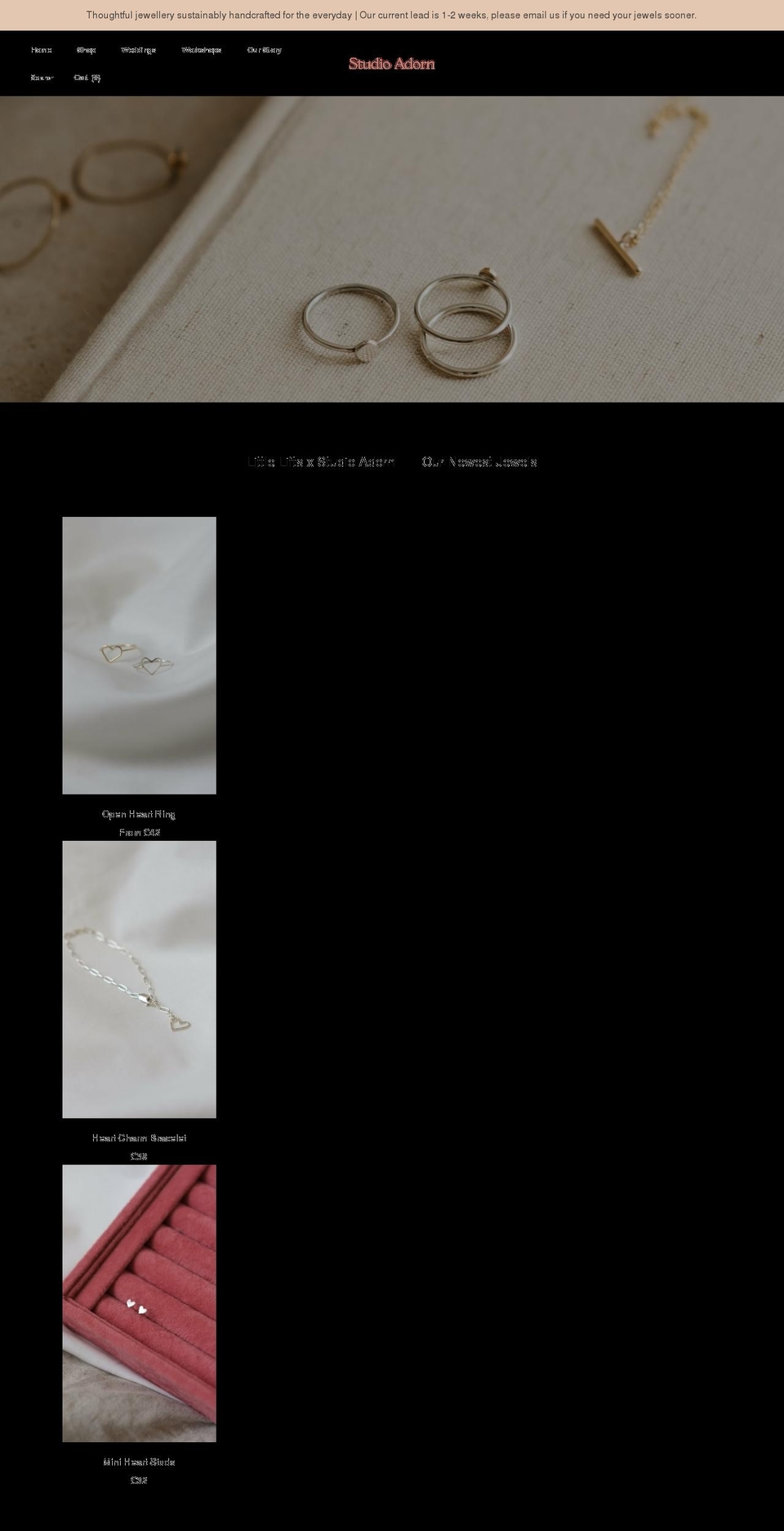 shopstudioadorn.com shopify website screenshot