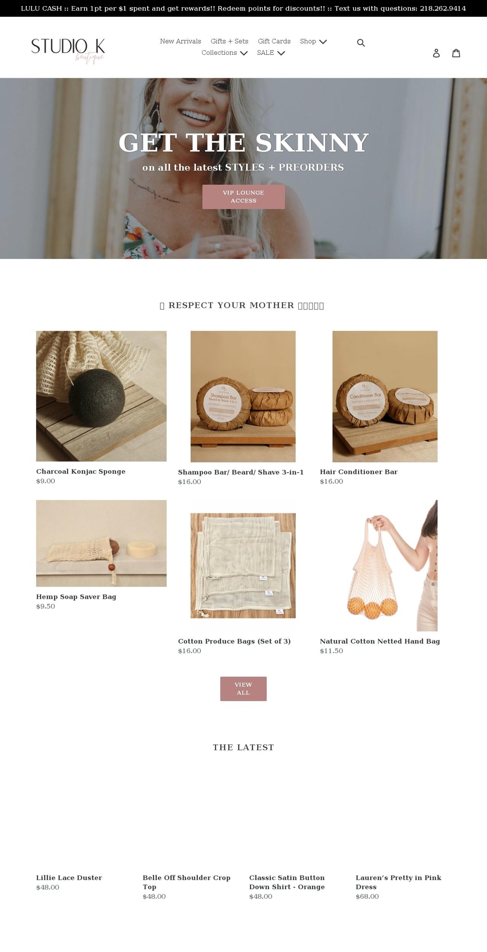shopstudiok.com shopify website screenshot