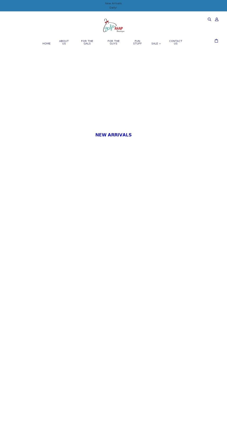 shopstyleasap.com shopify website screenshot