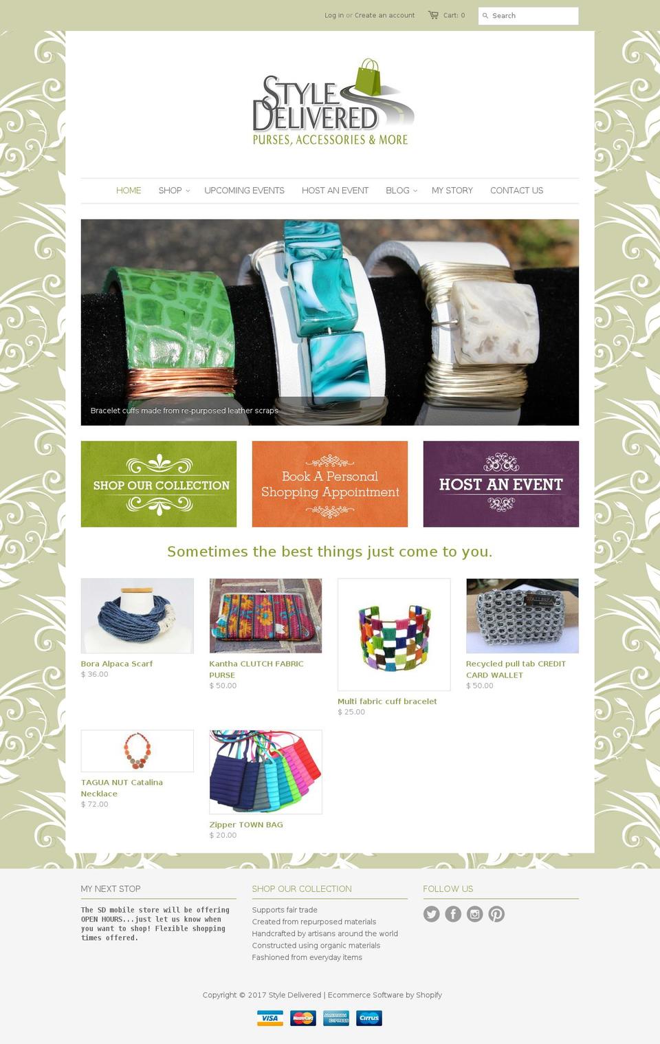 shopstyledelivered.com shopify website screenshot