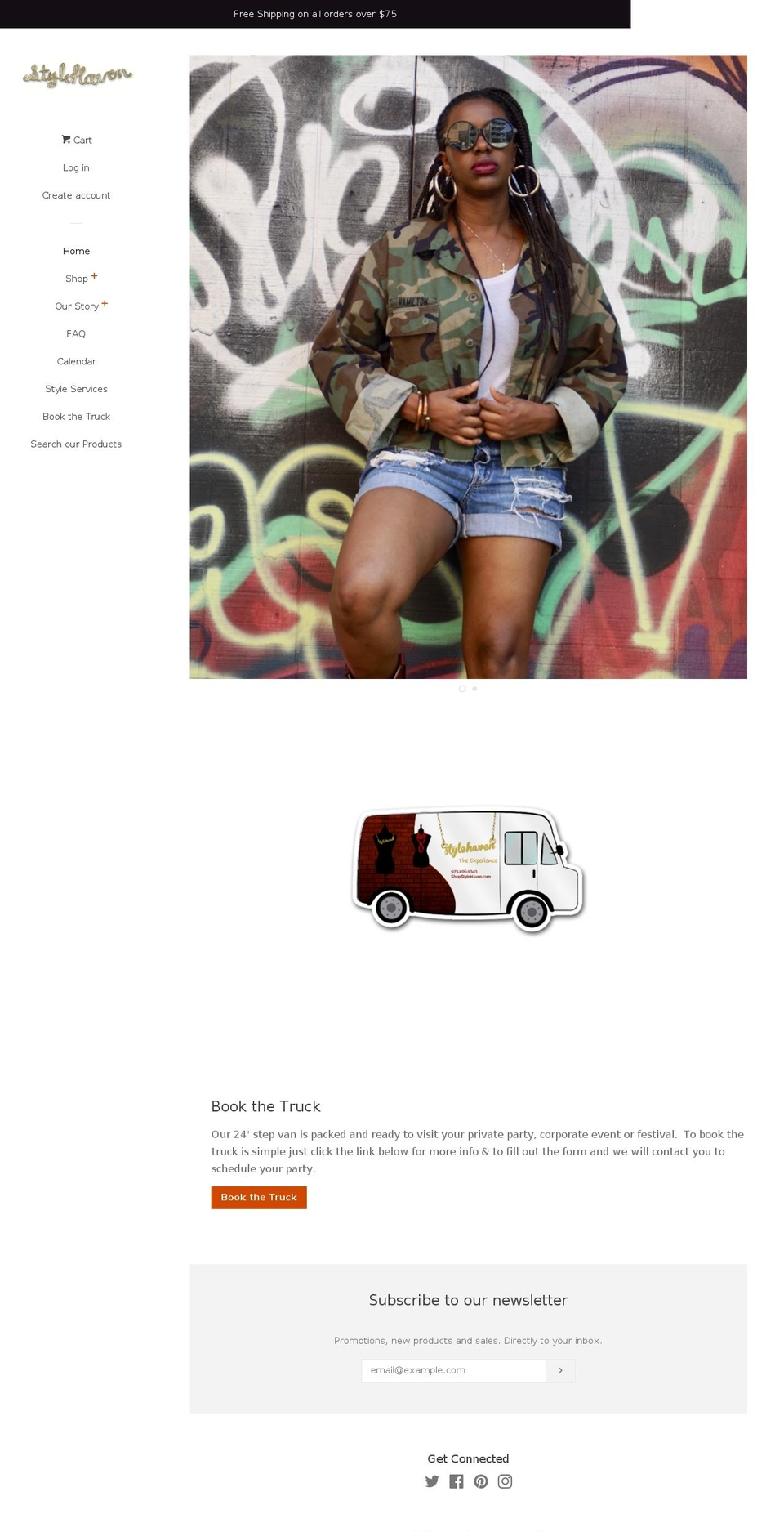 shopstylehaven.com shopify website screenshot