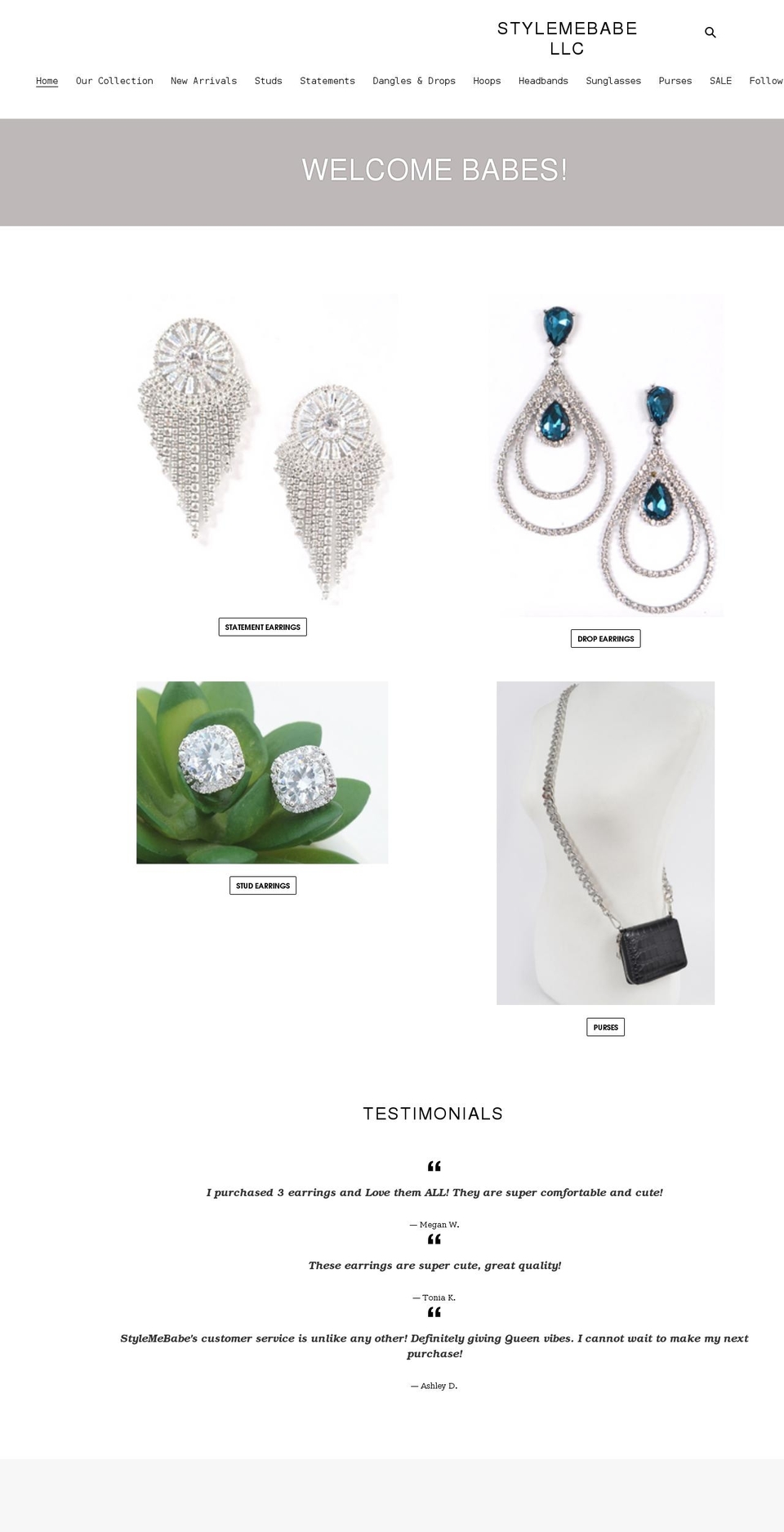 shopstylemebabe.com shopify website screenshot