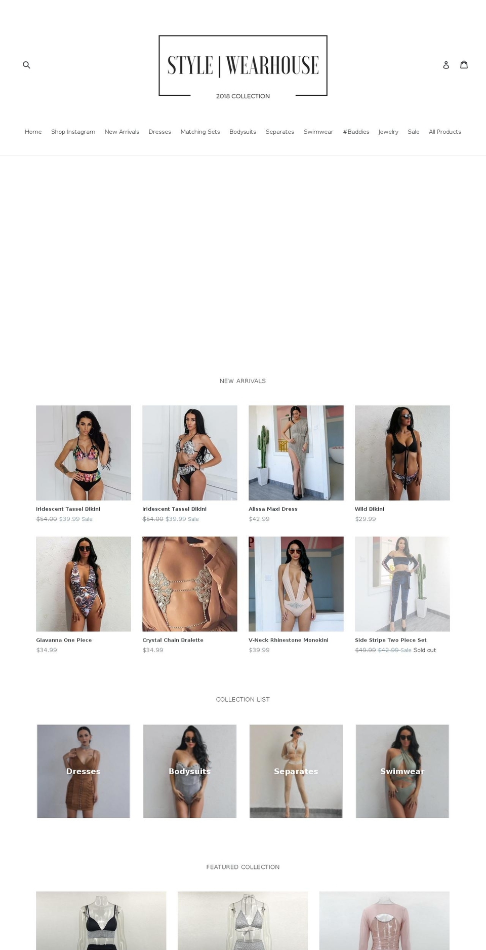 shopstylewearhouse.com shopify website screenshot