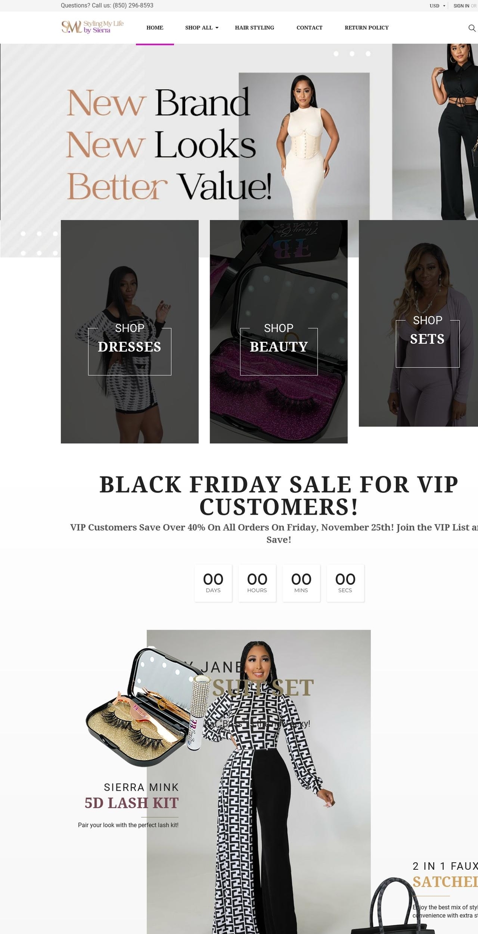 shopstylingmylife.com shopify website screenshot