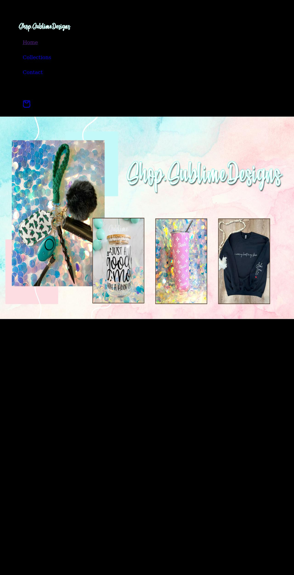 shopsublimedesigns.com shopify website screenshot