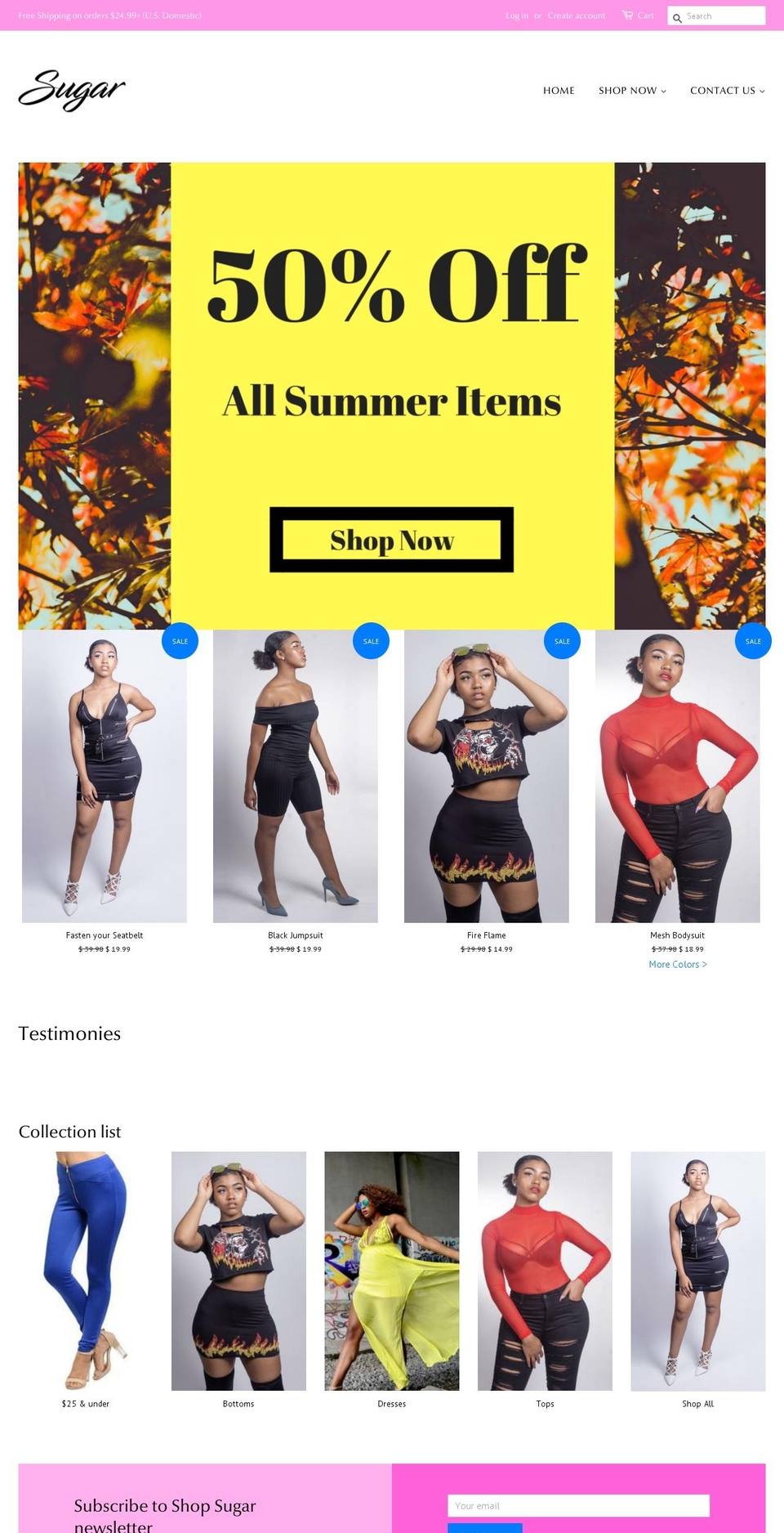 shopsugar.net shopify website screenshot