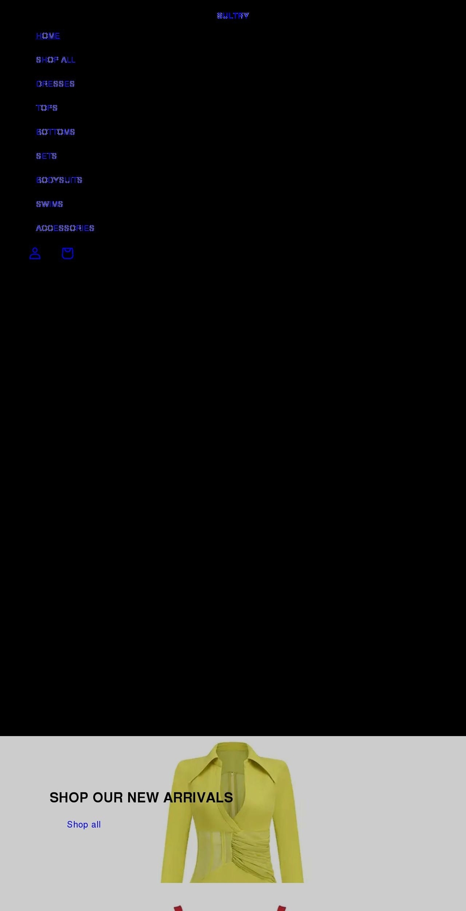 shopsultryboutiques.com shopify website screenshot