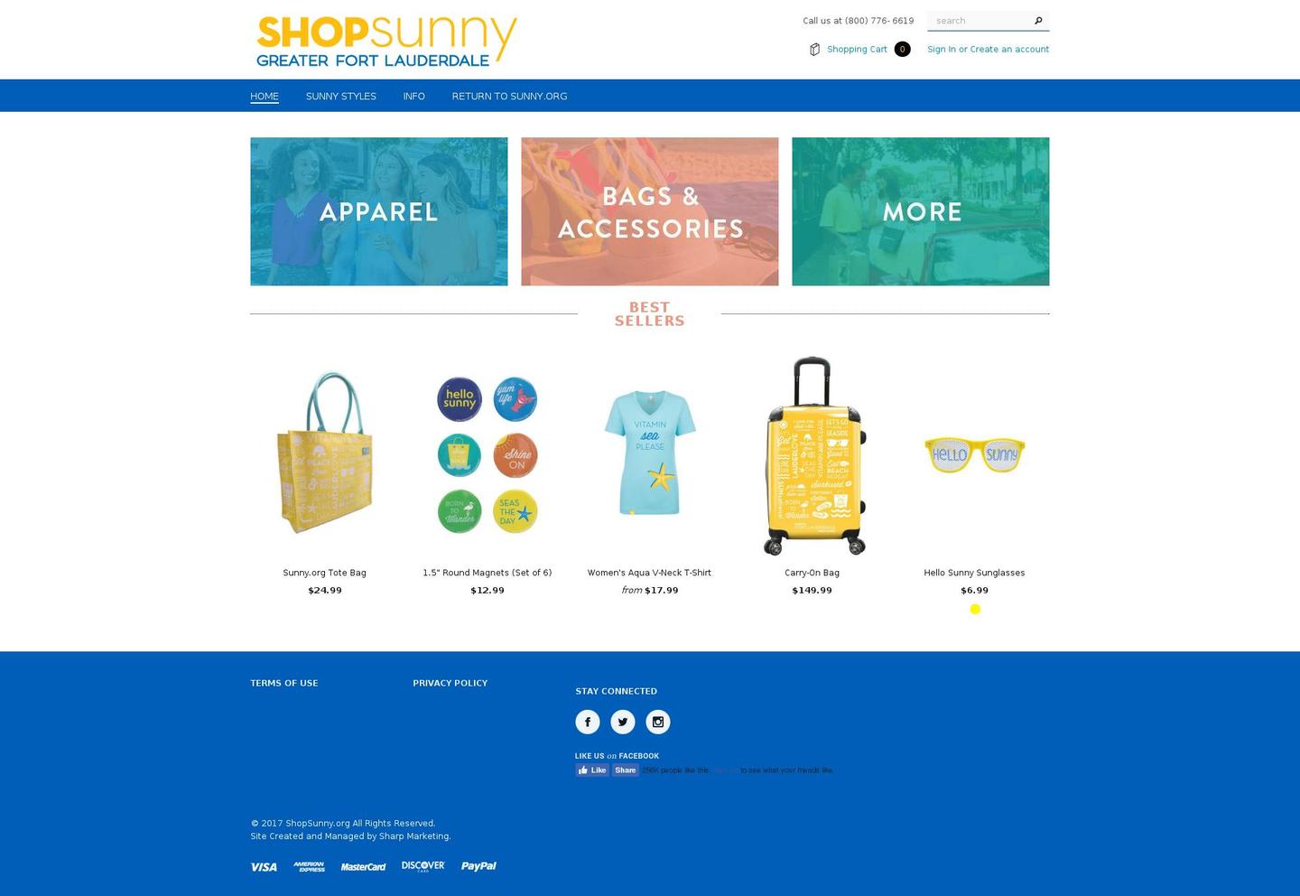 shopsunny.org shopify website screenshot