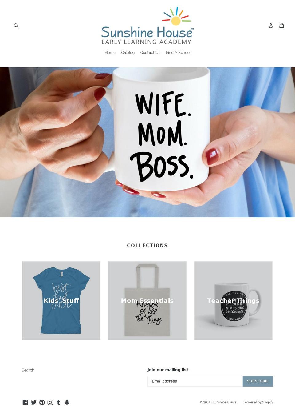 shopsunshinehouse.com — Shopify storefront screenshot