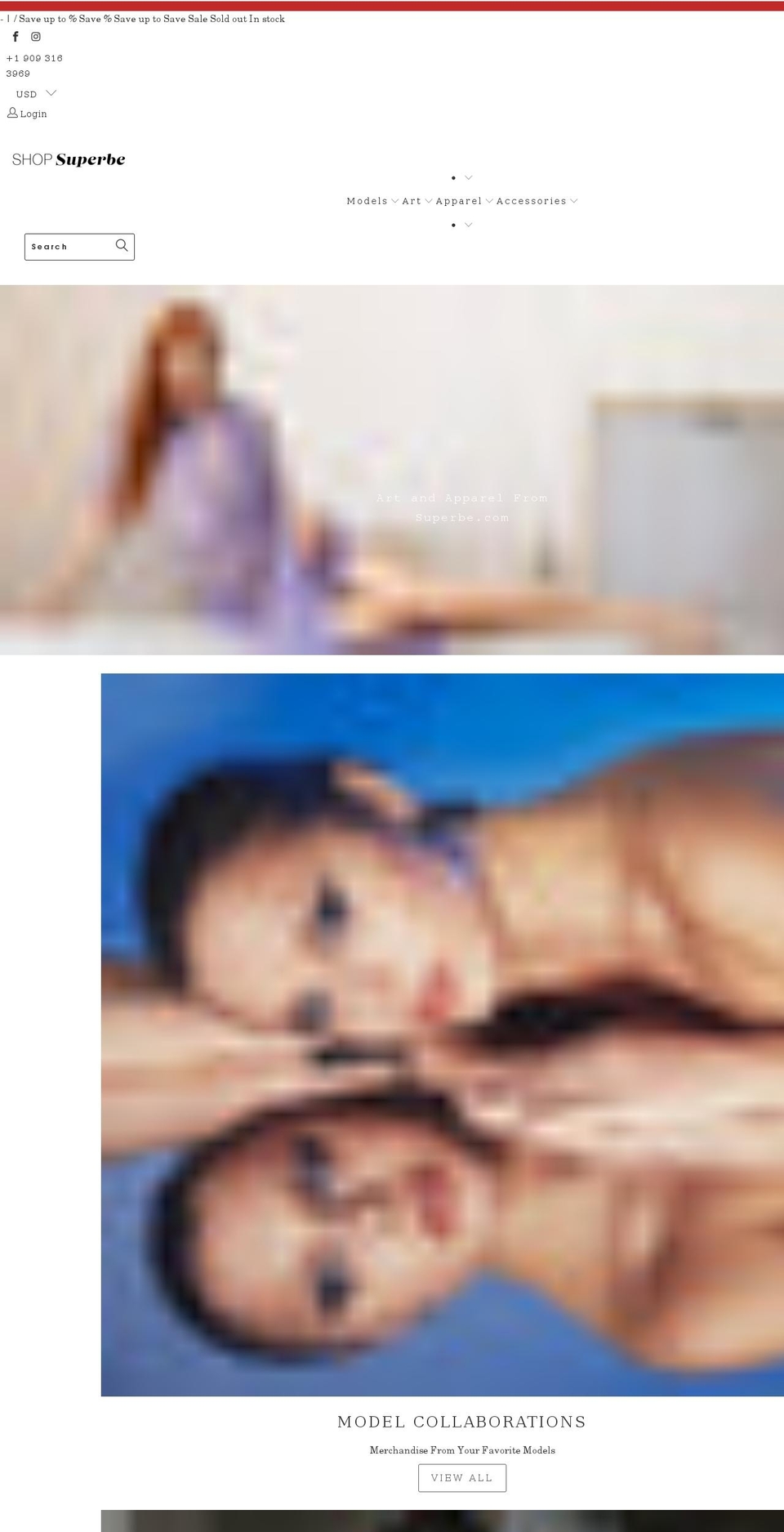 shopsuperbe.com shopify website screenshot