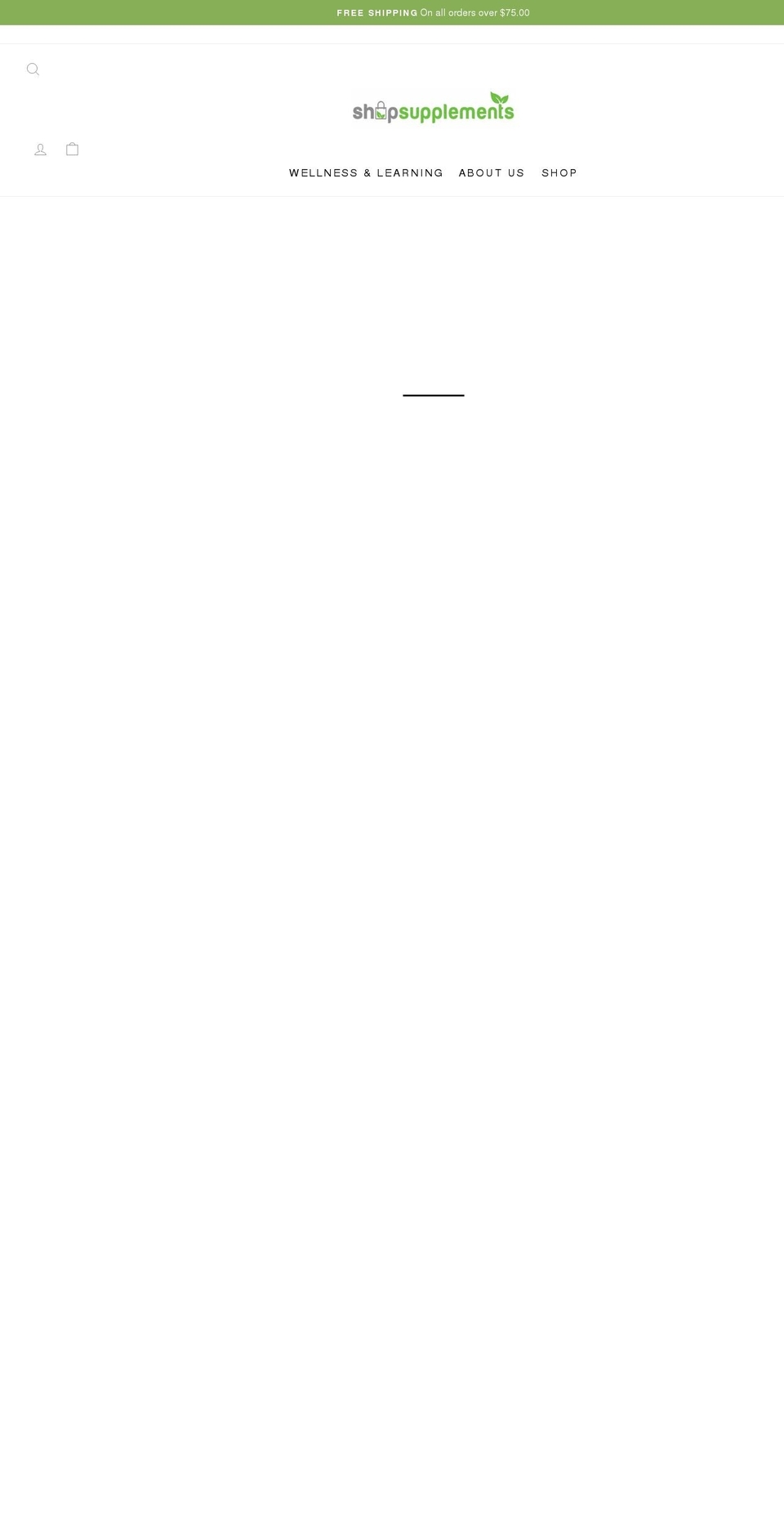 shopsupplements.ca shopify website screenshot
