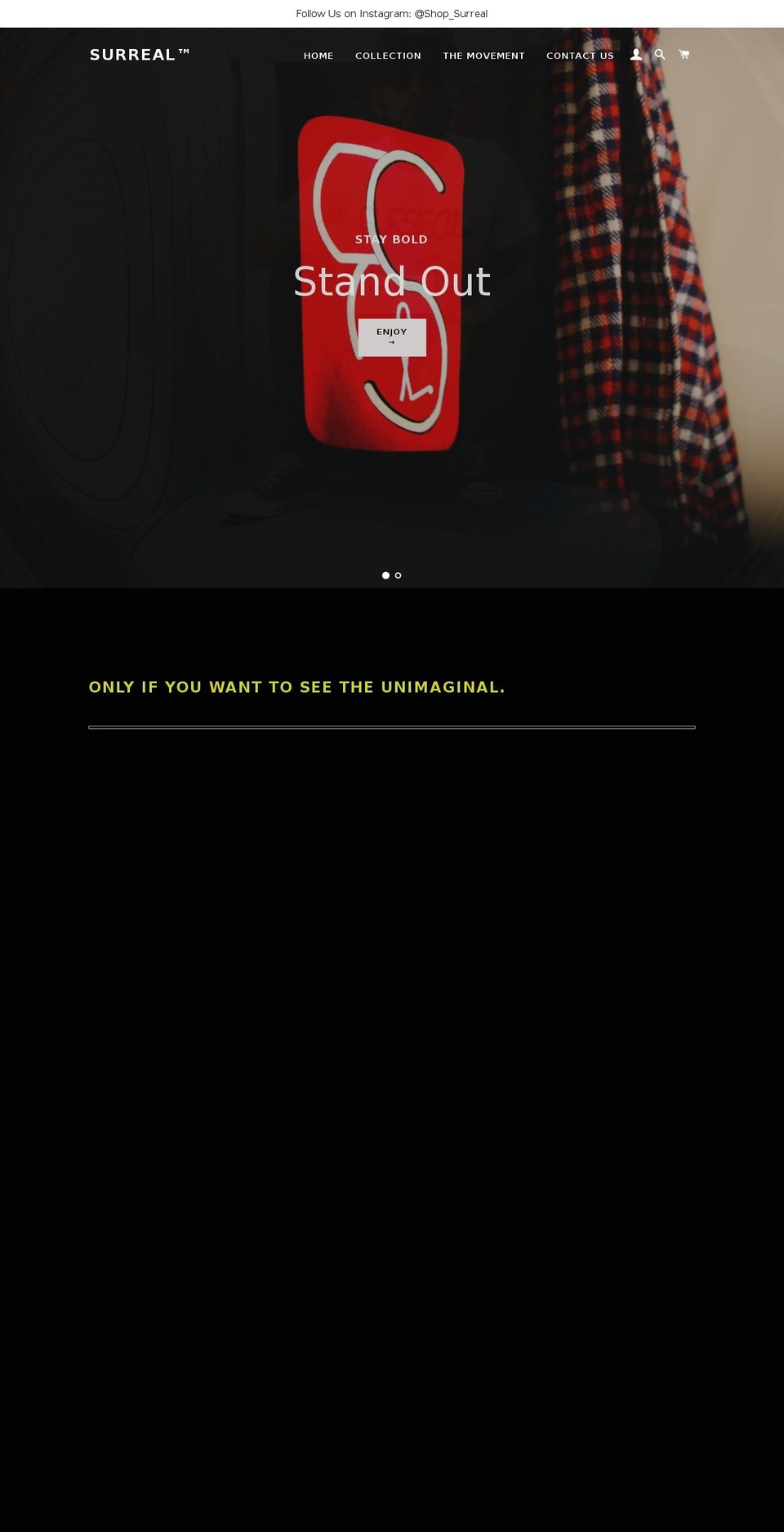 shopsurreal.com — Shopify storefront screenshot