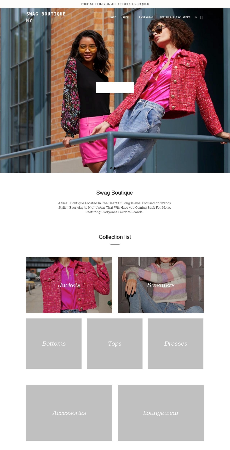 shopswagny.com shopify website screenshot