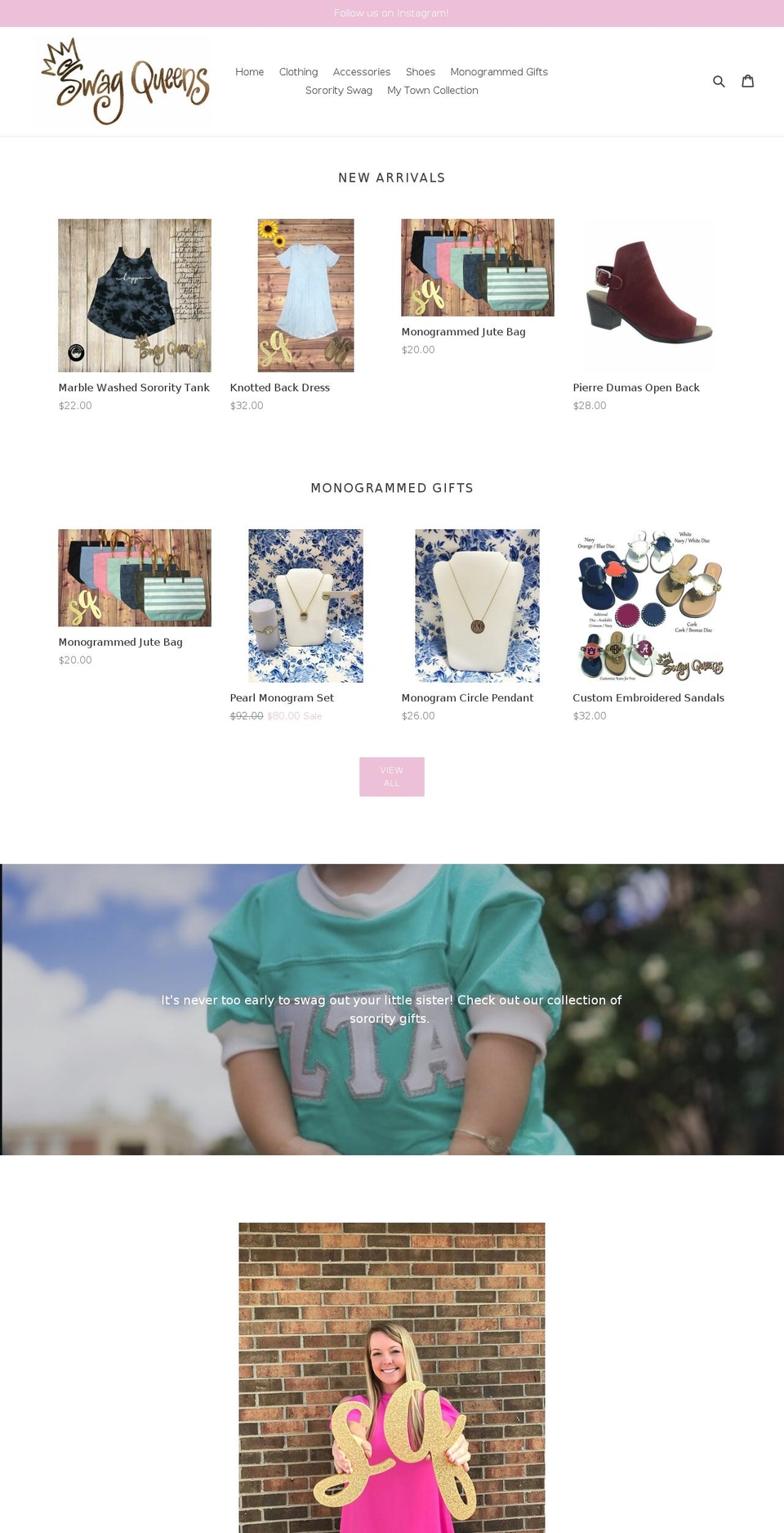shopswagqueens.com — Shopify storefront screenshot
