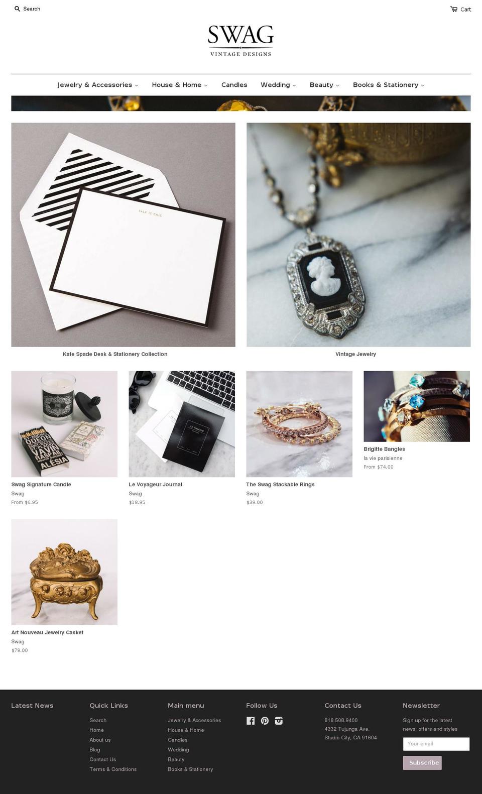 shopswagvintage.com shopify website screenshot