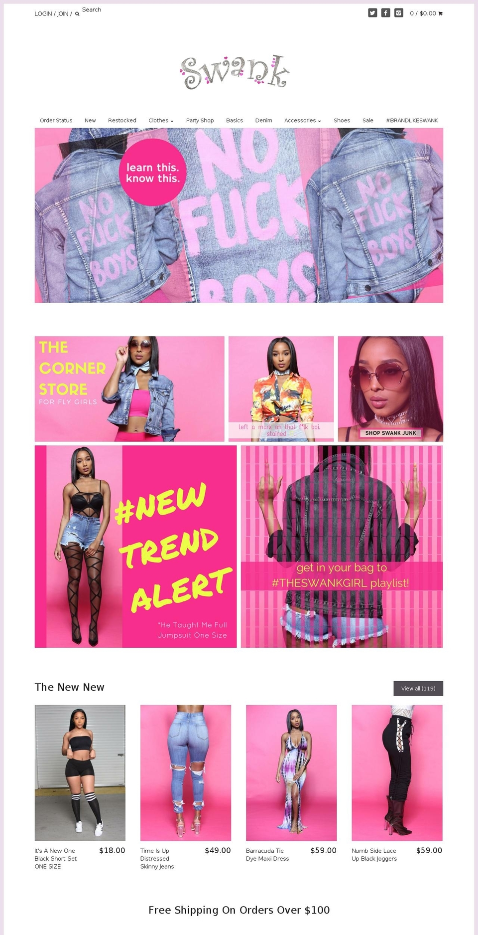 shopswankaposh.com shopify website screenshot