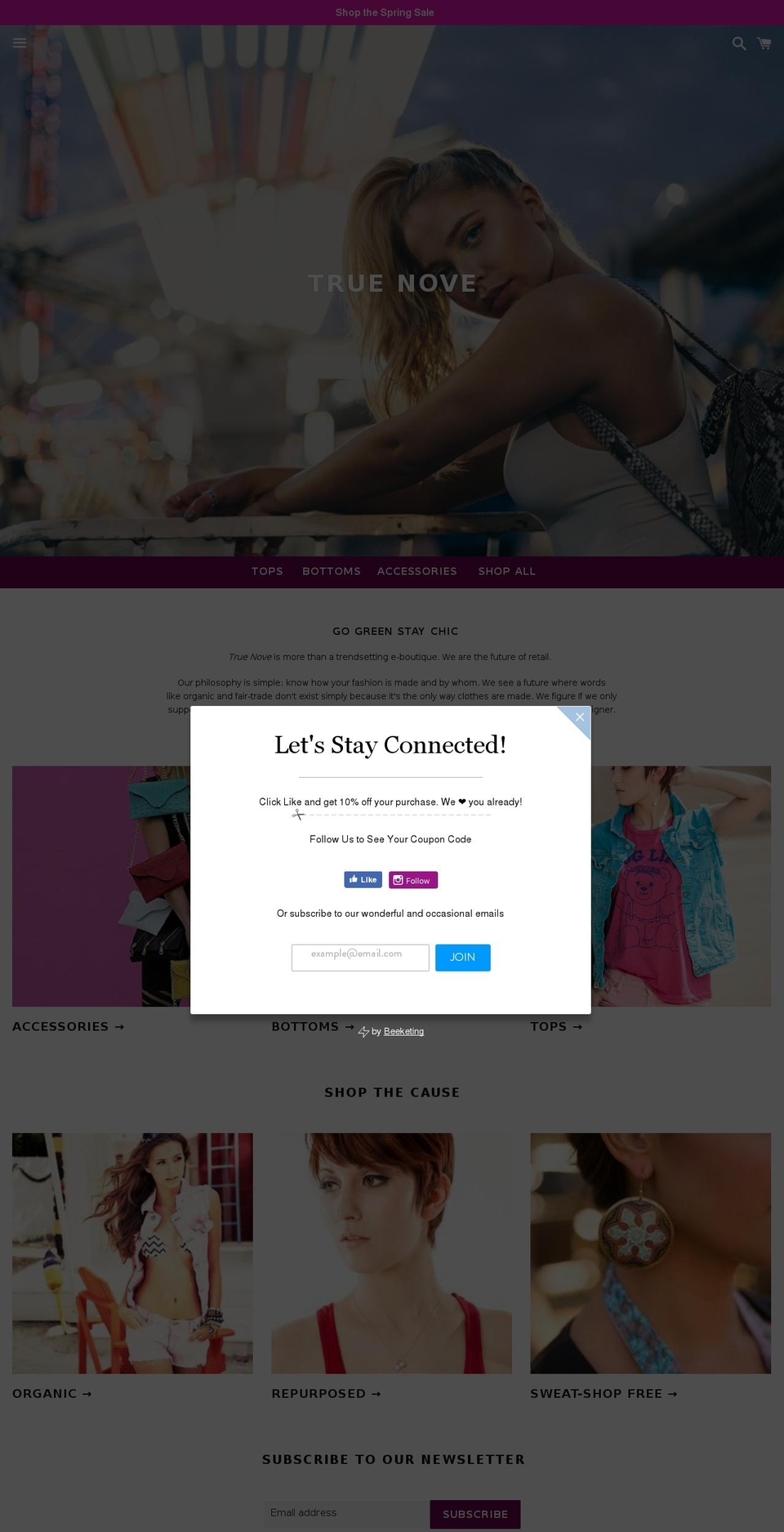 shopsweetnovember.com — Shopify storefront screenshot