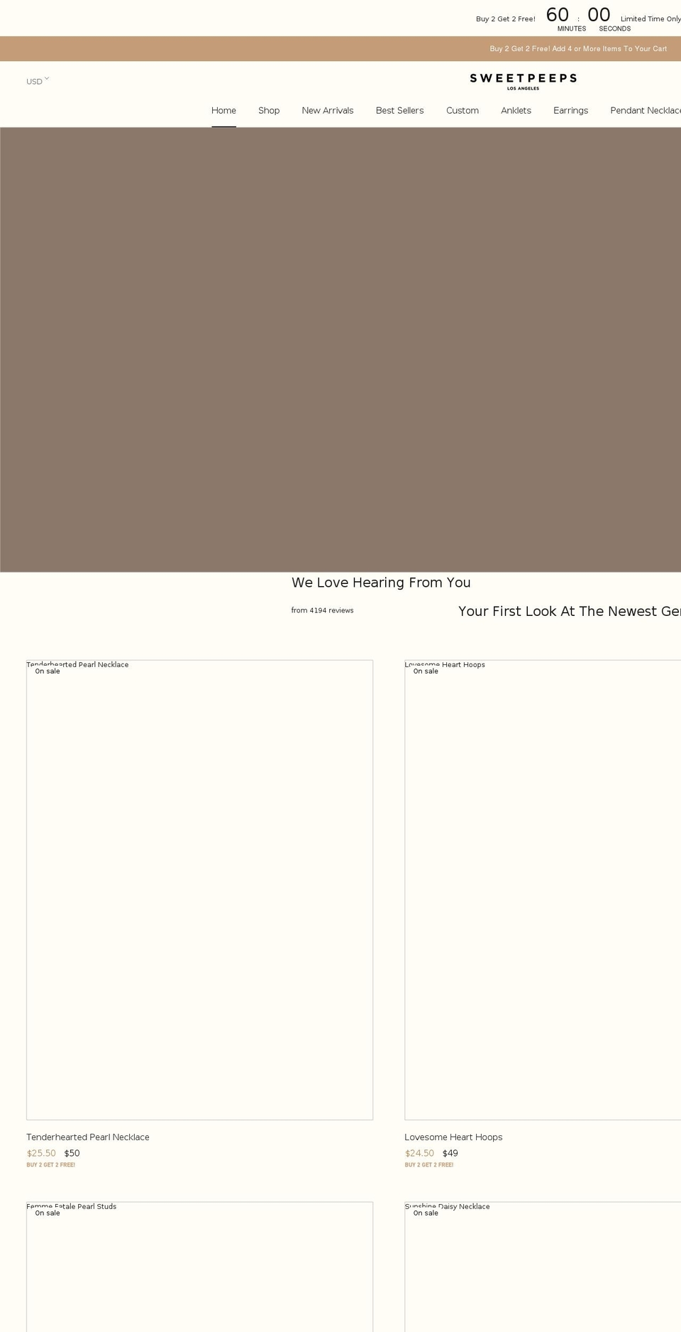 shopsweetpeeps.com — Shopify storefront screenshot