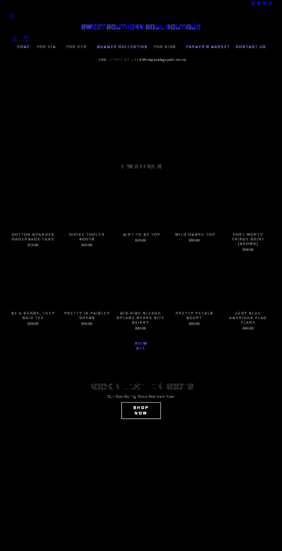 shopsweetsouthern.com shopify website screenshot